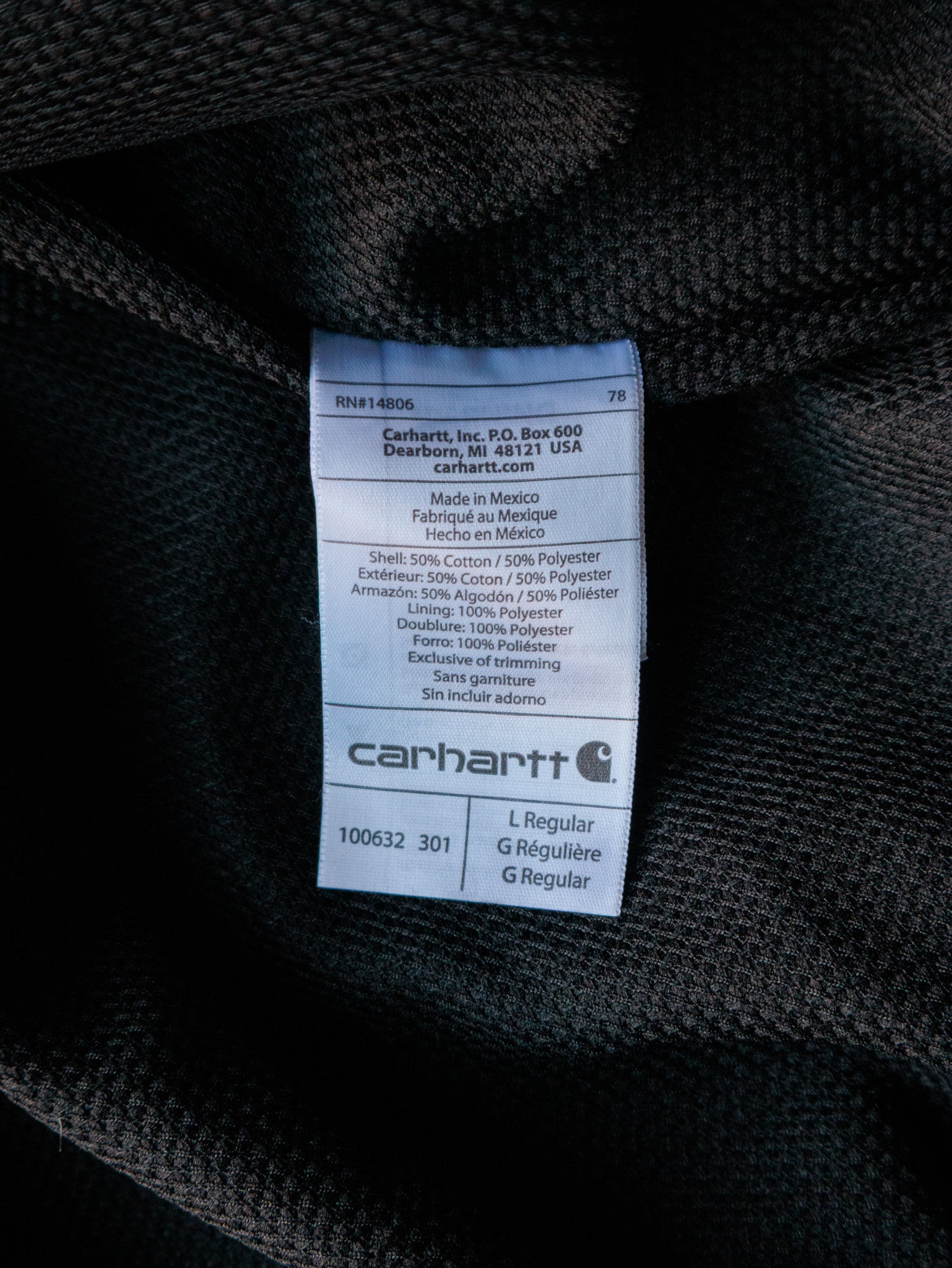Vintage Brown Carhartt Hoodie (L)