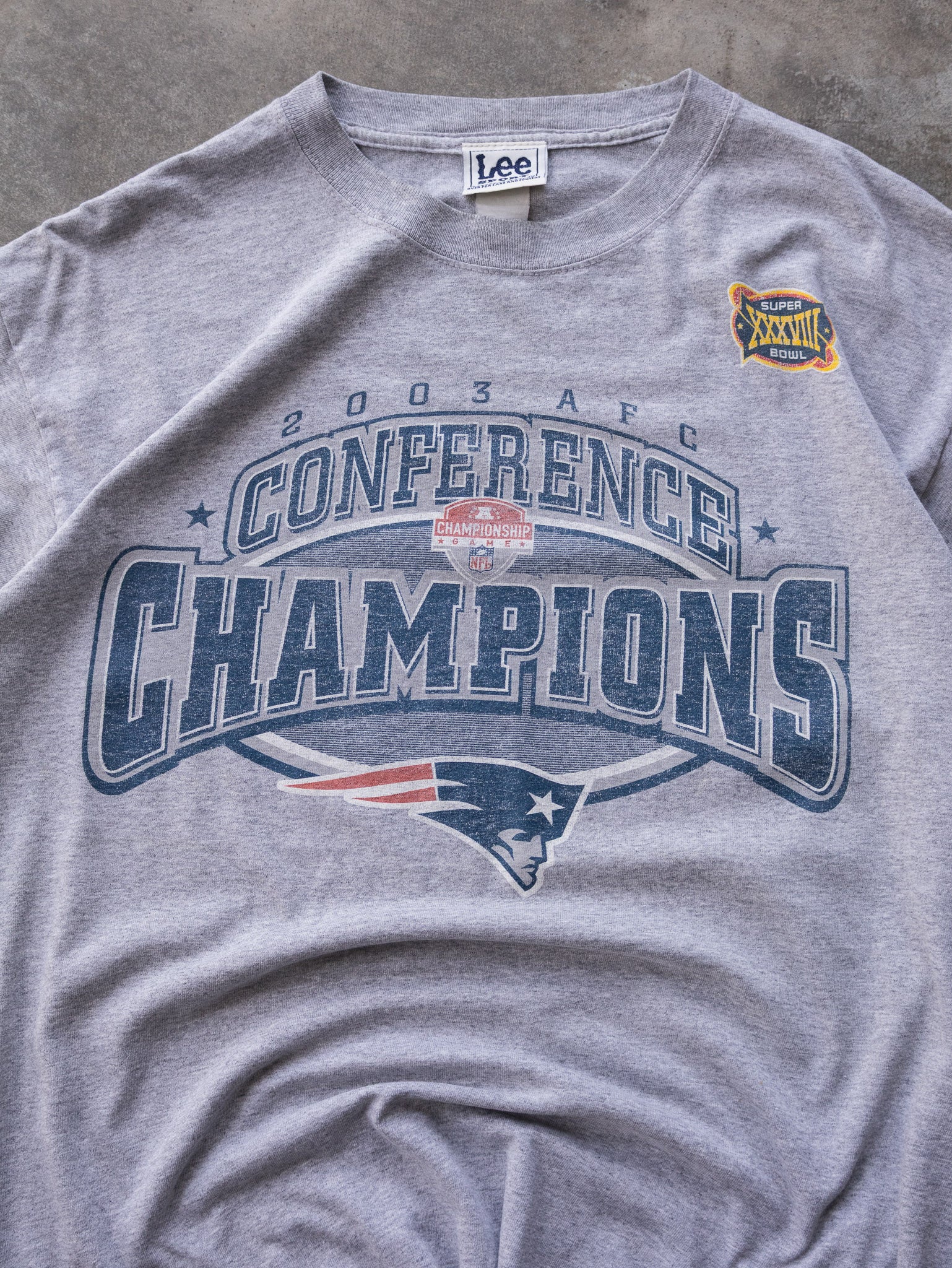 Vintage 2003 New England Patriots Champions Tee (L)