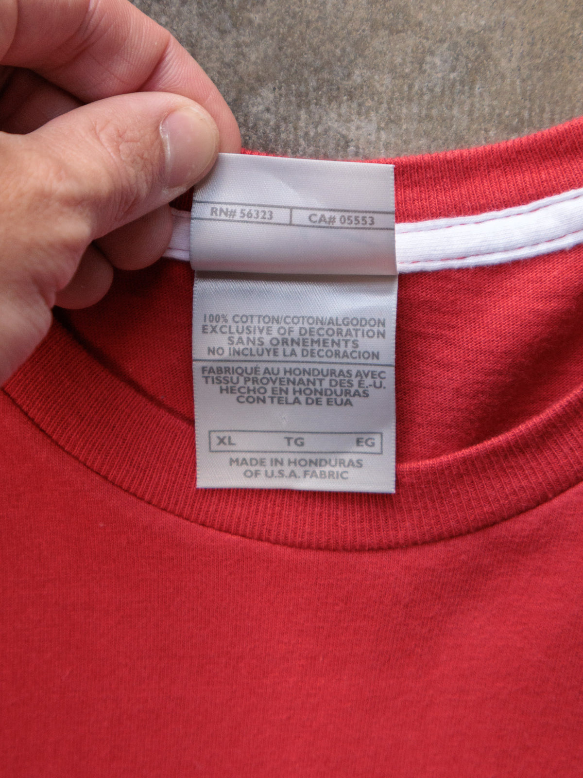 Vintage 00s Red Nike Swoosh Tee (XL)