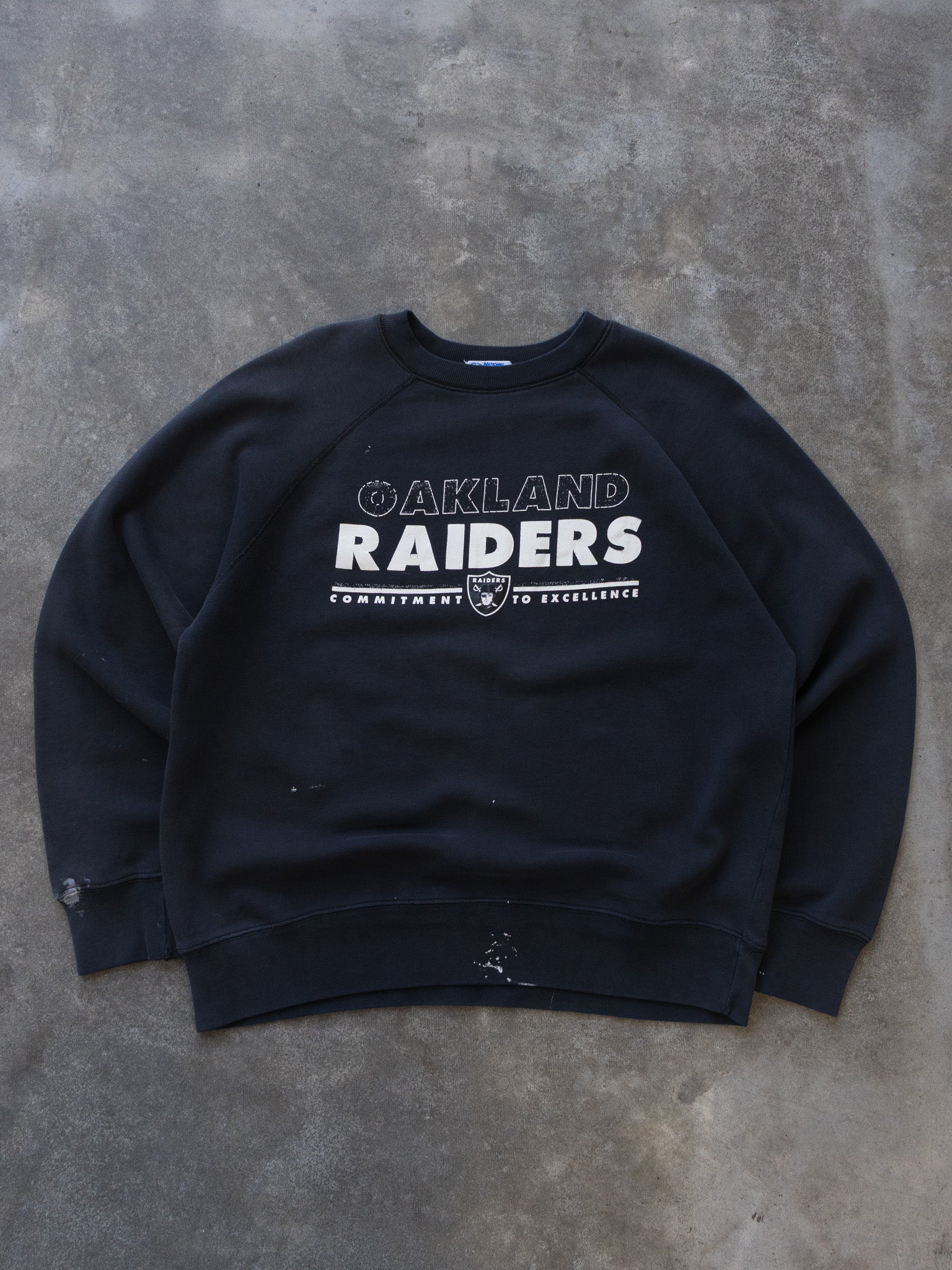 Vintage Black Oakland Raiders Sweatshirt (M)