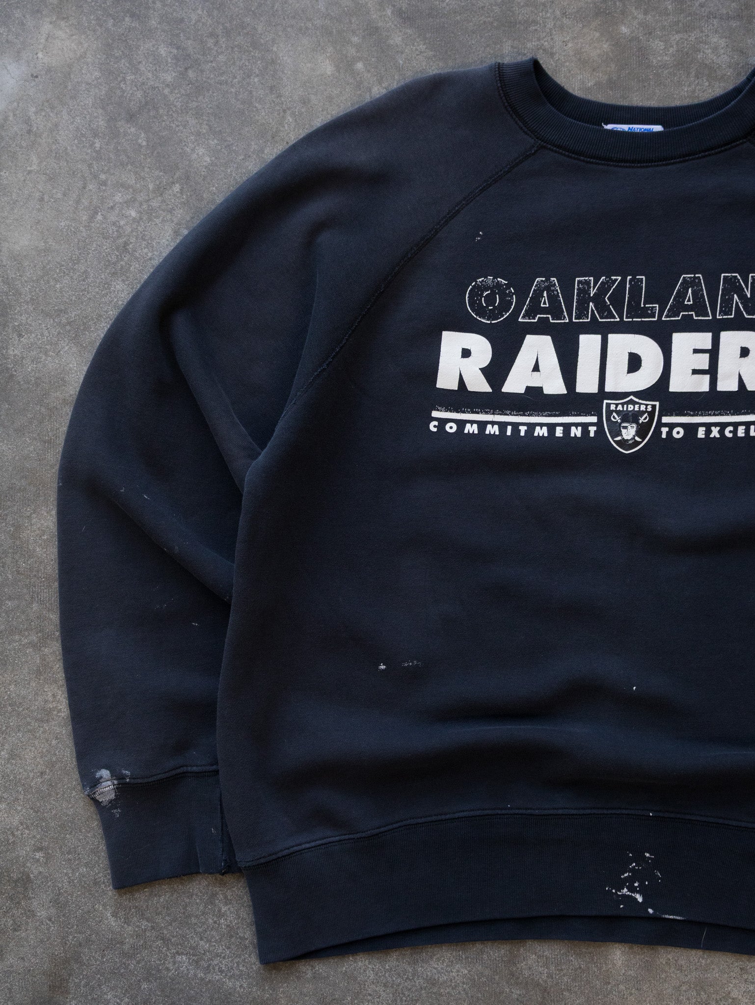 Vintage Black Oakland Raiders Sweatshirt (M)