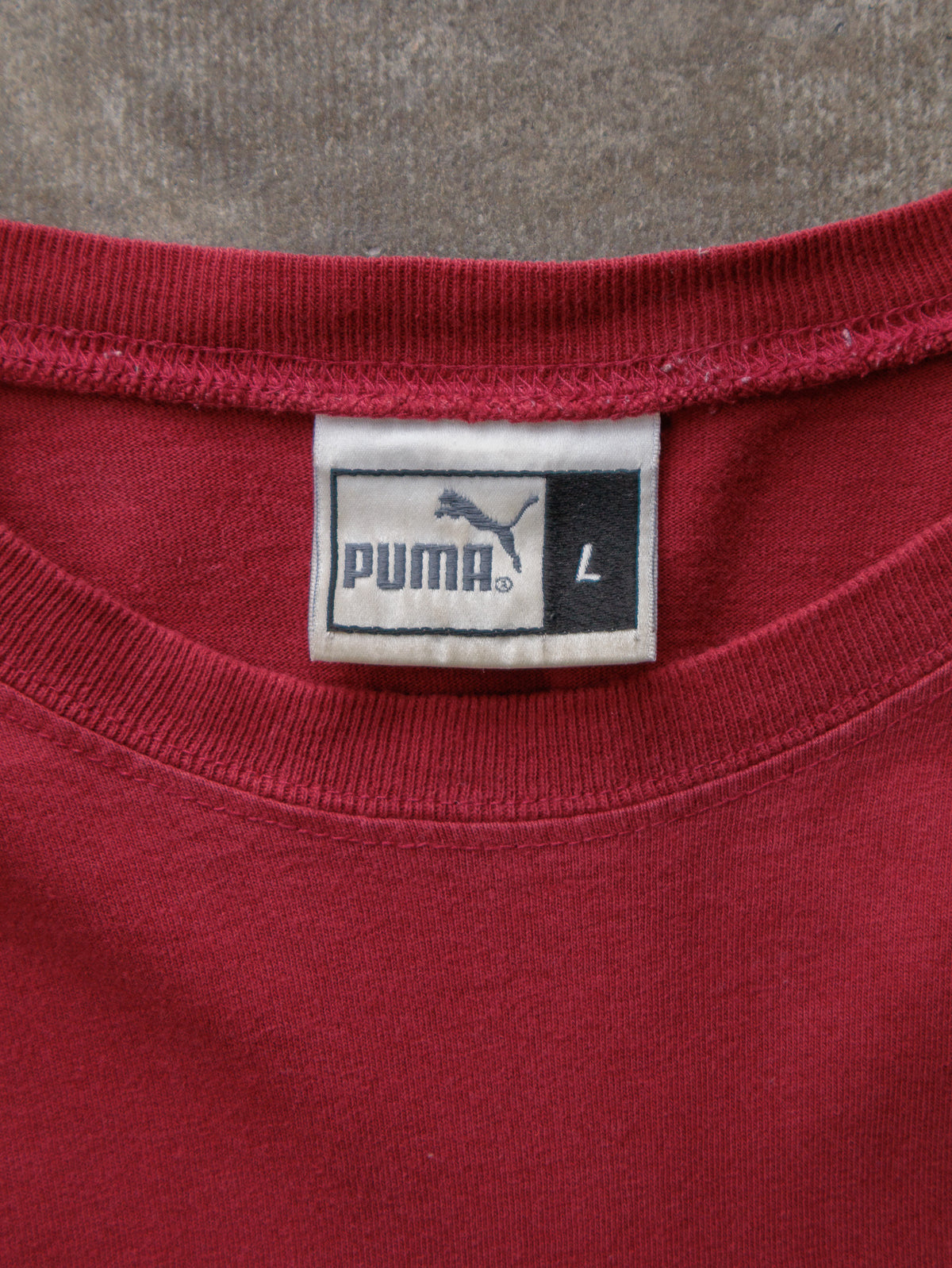 Vintage 90s Maroon Puma Long Sleeve Tee (L)