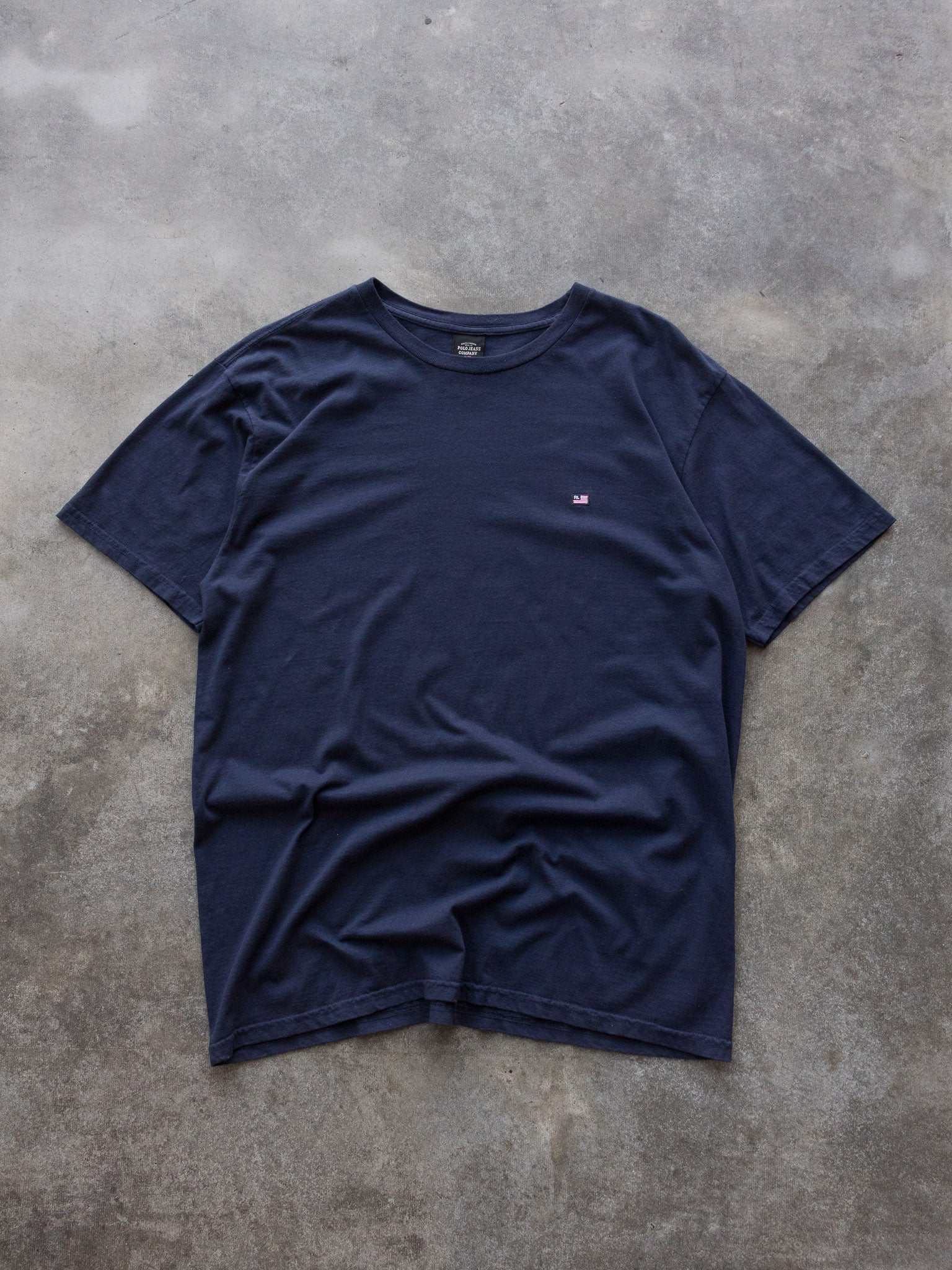 Vintage 00s Navy Ralph Lauren Polo Jeans Tee (M)