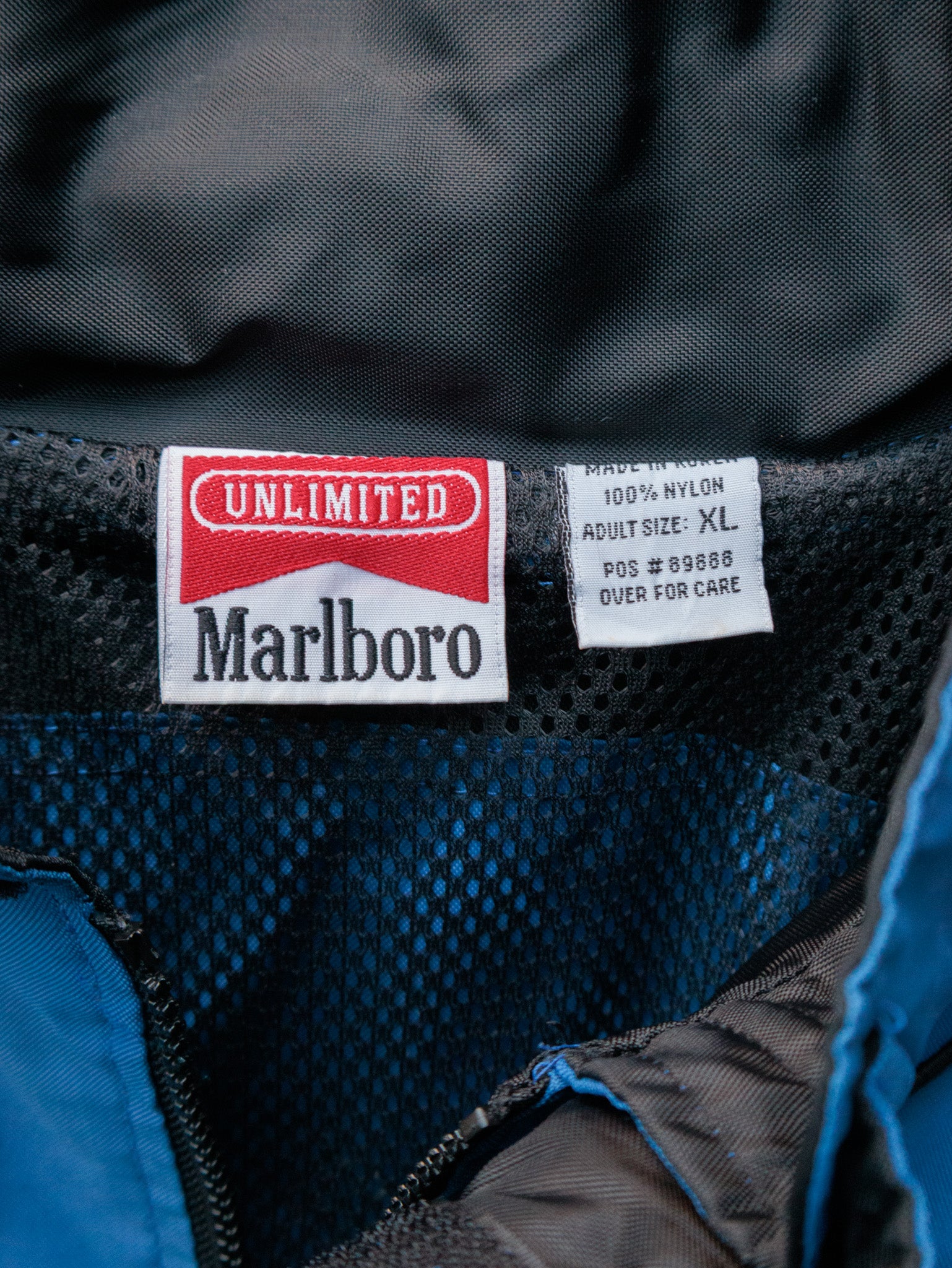 Vintage 90s Blue & Black Marlboro Unlimited Jacket (XL)