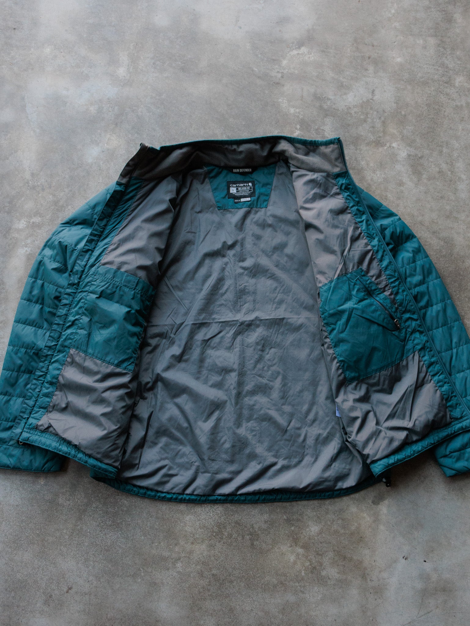Vintage Teal Carhartt Jacket (L)