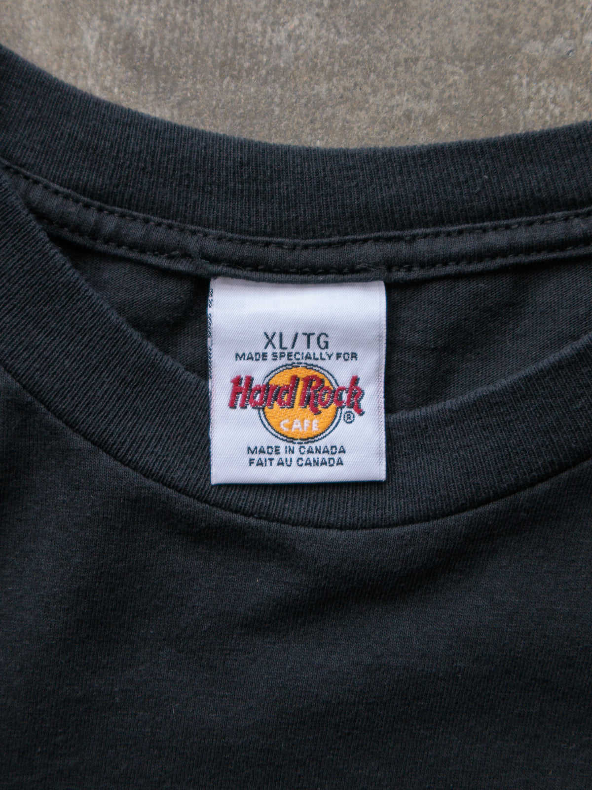 Vintage 90s Black Hard Rock Cafe Niagara Falls Canada Tee (XL)