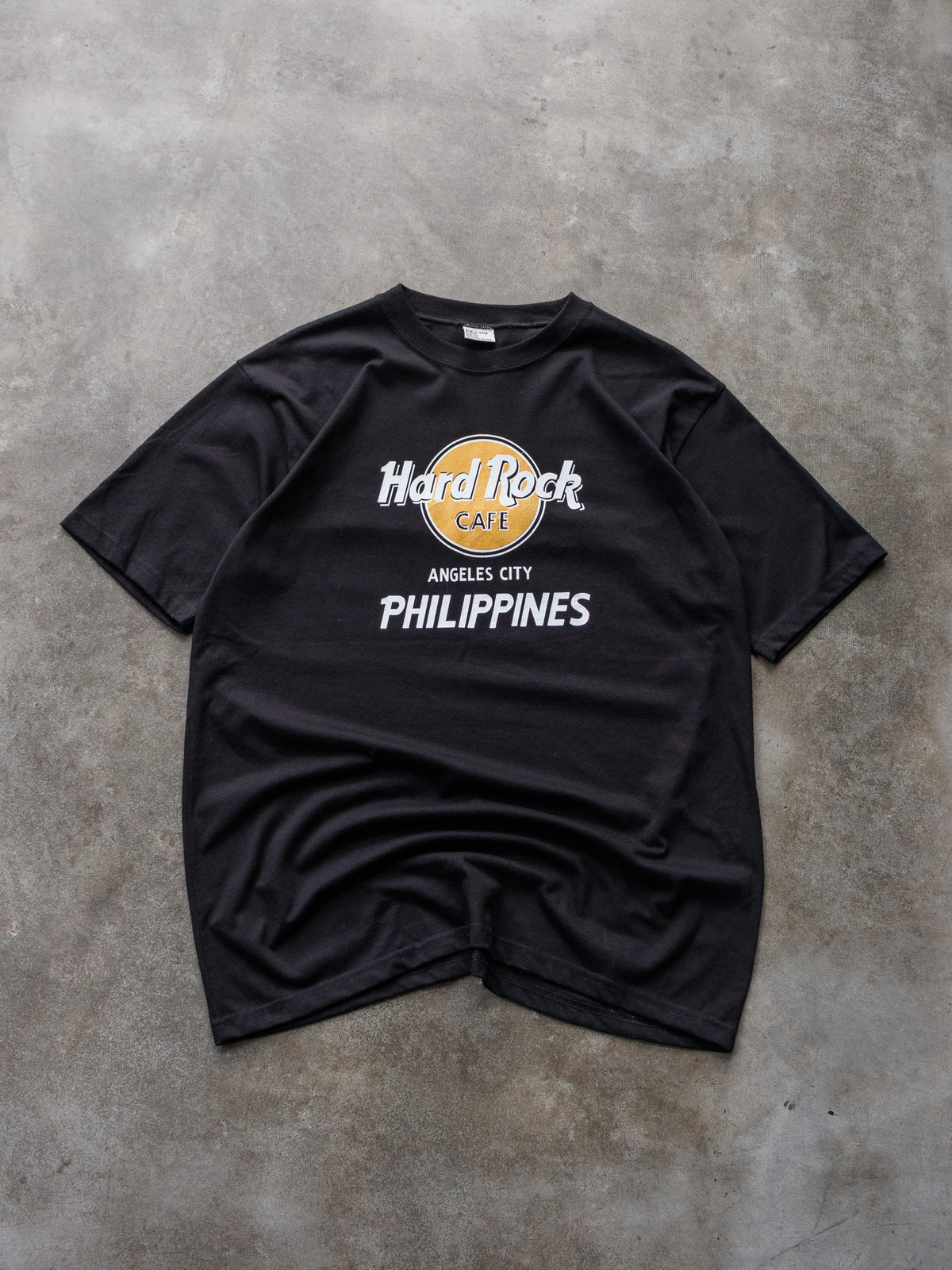 Vintage Black Hard Rock Cafe Angeles City Philippines Tee (XL)