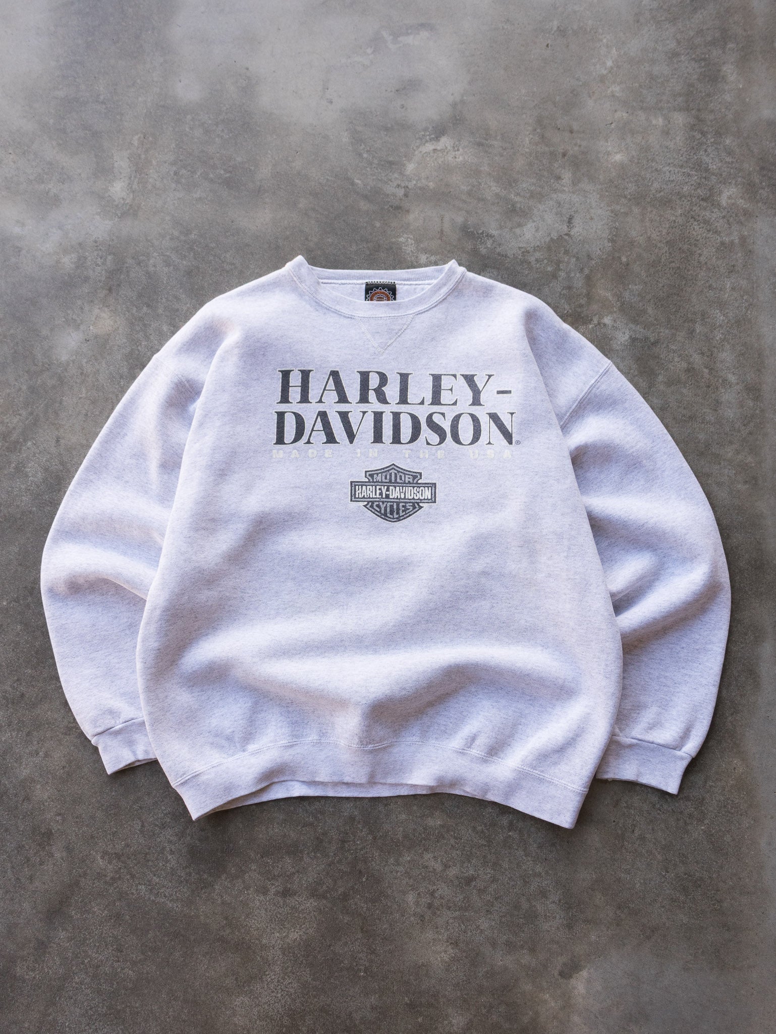 Vintage 1995 Grey Harley-Davidson Made In The USA Sweatshirt (L)