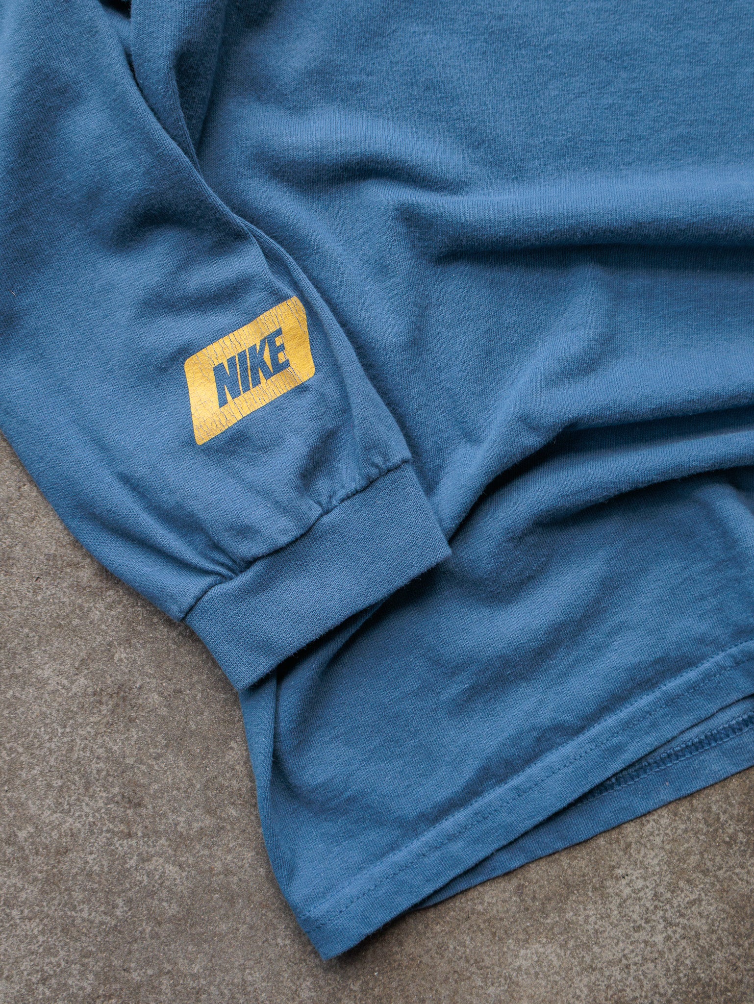 Vintage 90s Blue Nike Long Sleeve Tee (L)
