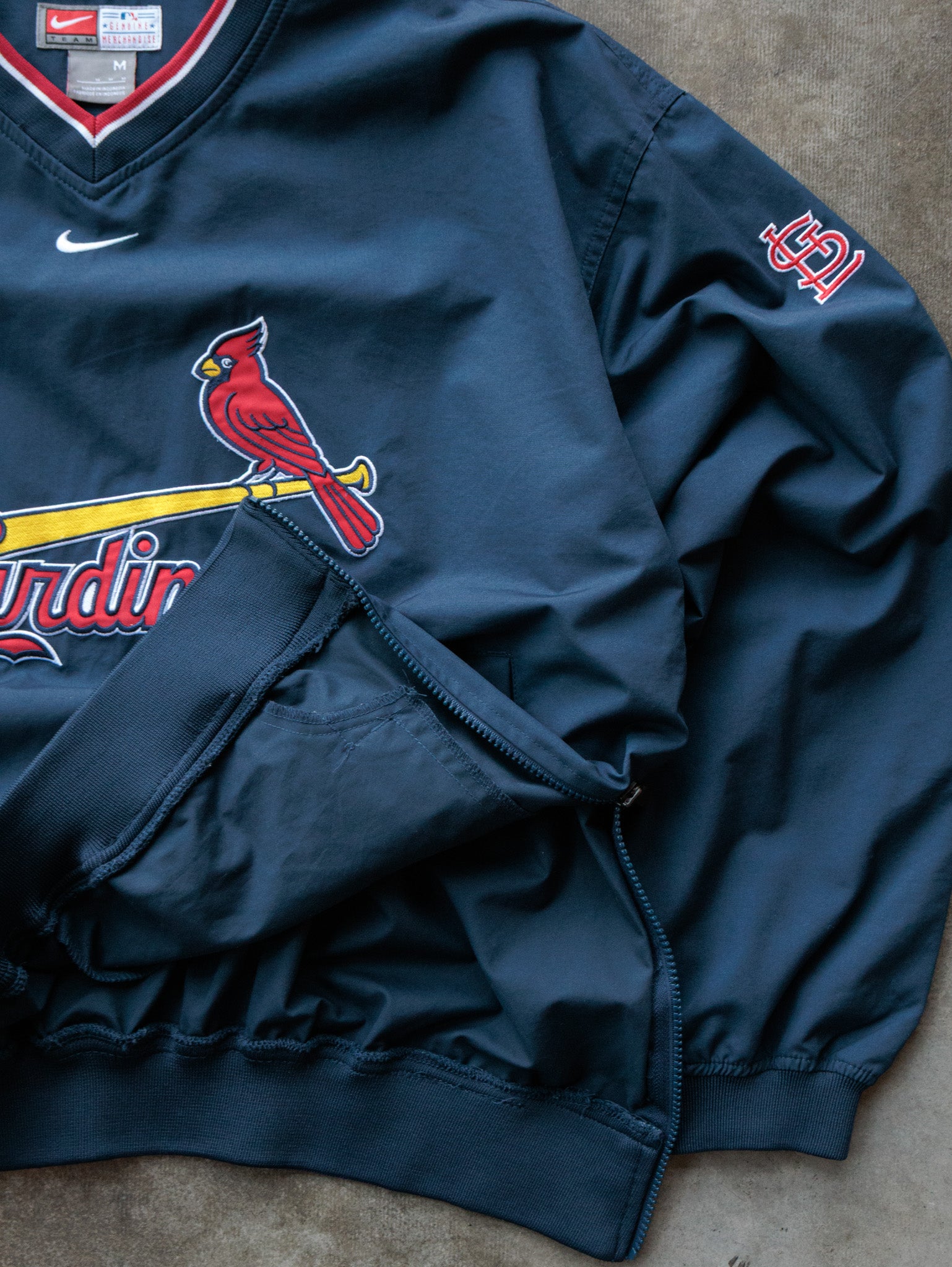 Vintage 00s Navy Nike St. Louis Cardinals Pullover Jacket (M)