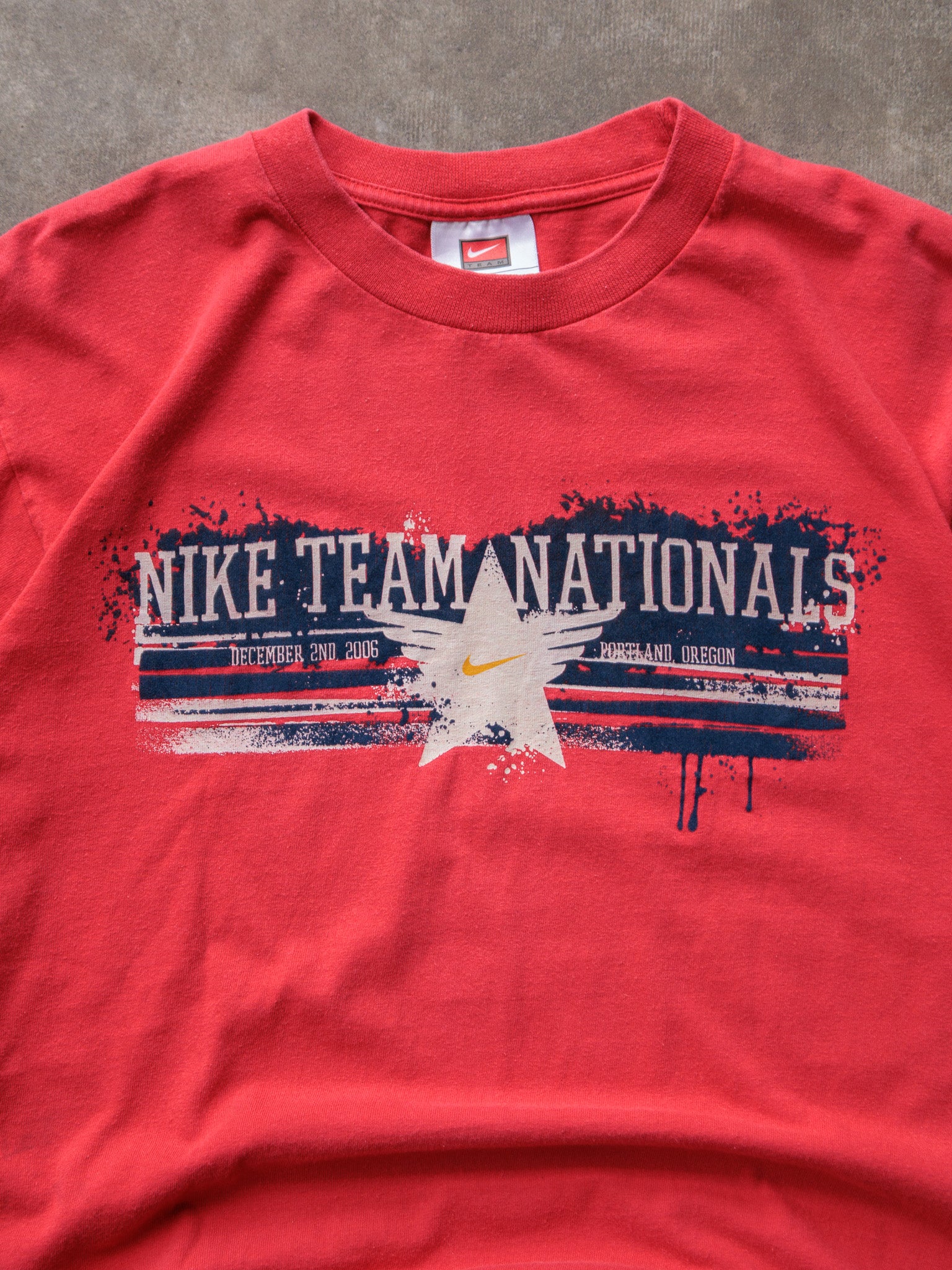 Vintage 2006 Red Nike Team Nationals Long Sleeve Tee (S)