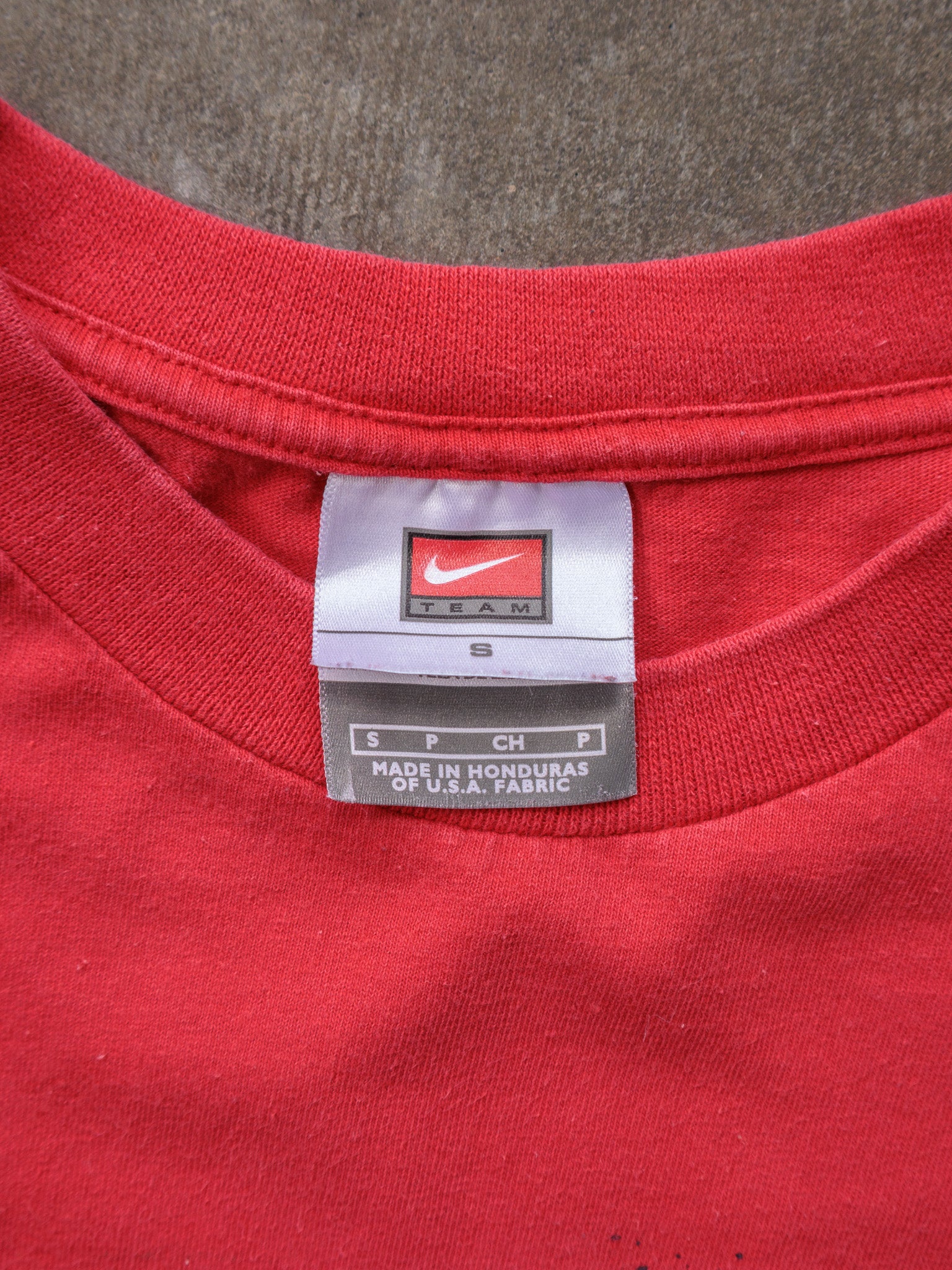 Vintage 2006 Red Nike Team Nationals Long Sleeve Tee (S)