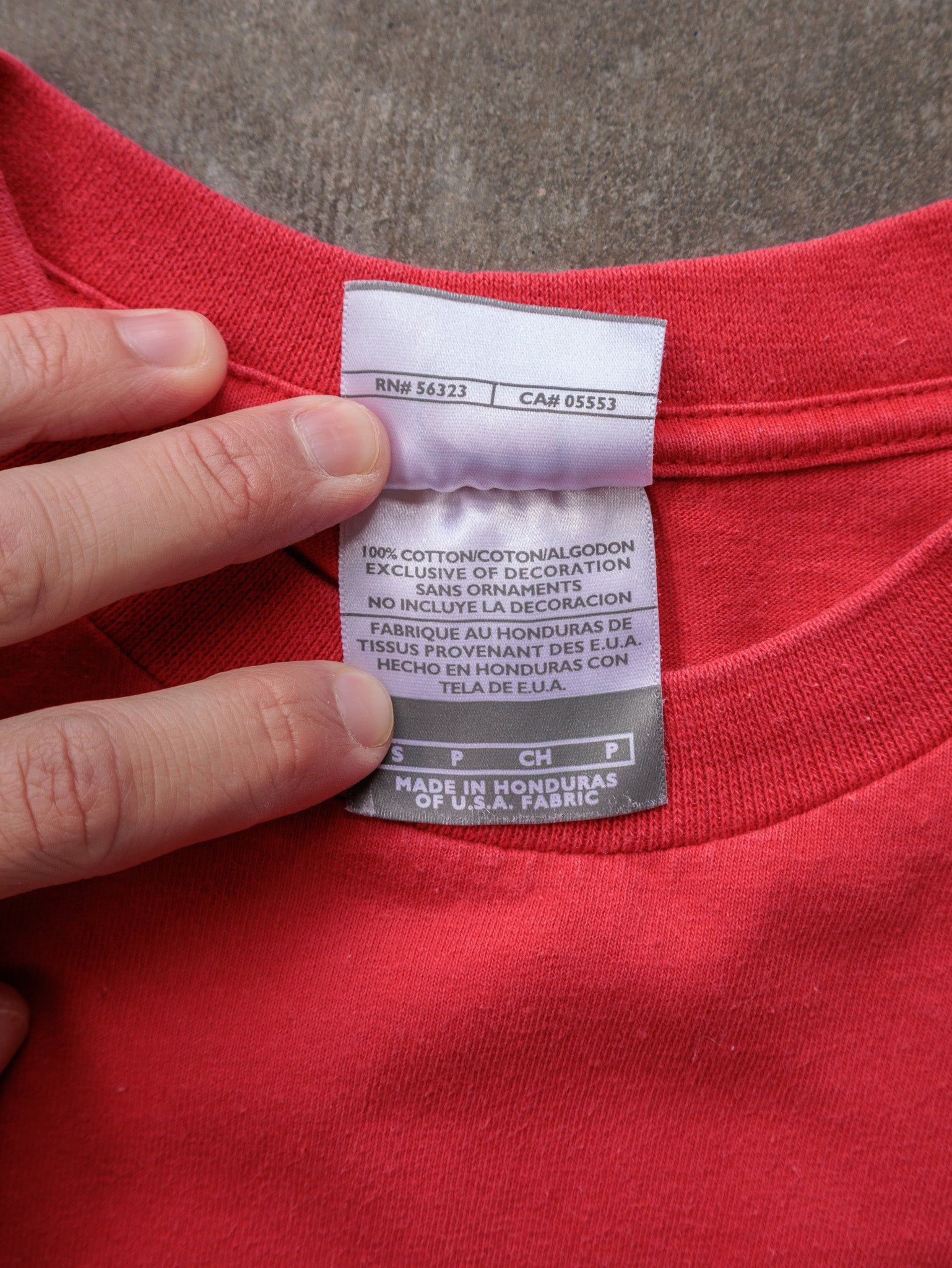 Vintage 2006 Red Nike Team Nationals Long Sleeve Tee (S)