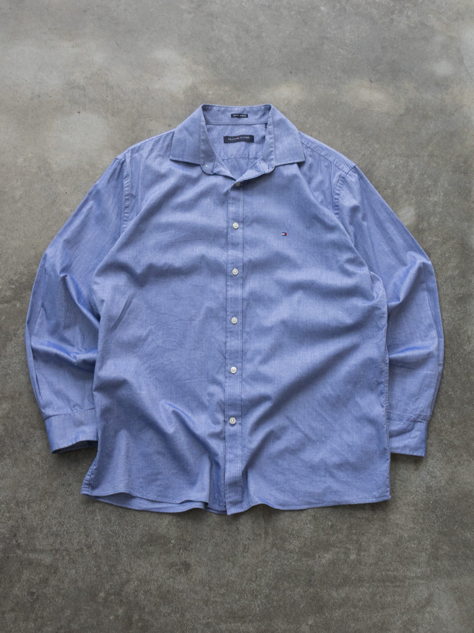 Vintage Blue Tommy Hilfiger Shirt (L)