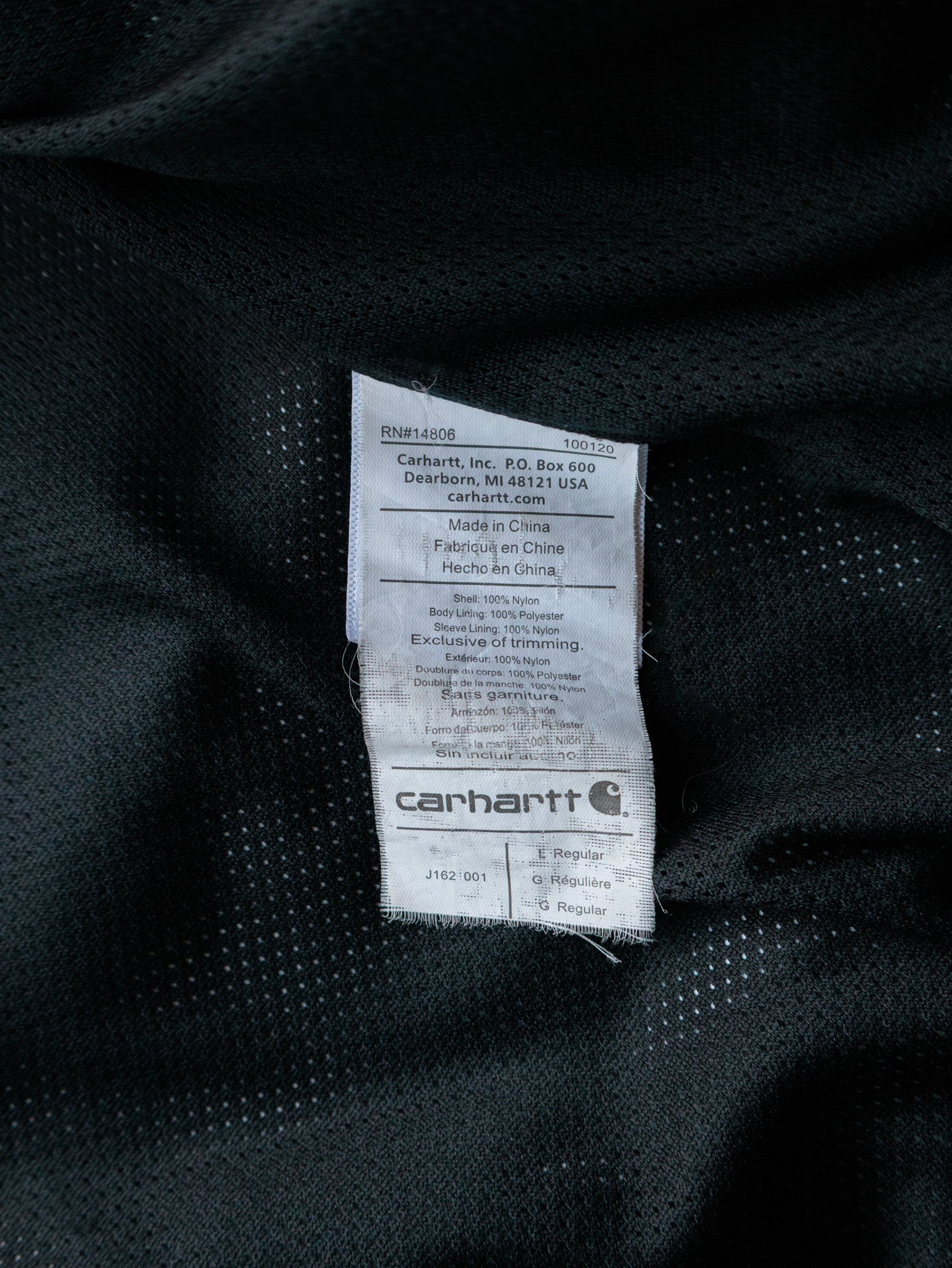 Vintage Black Carhartt Storm Defender Jacket (L)