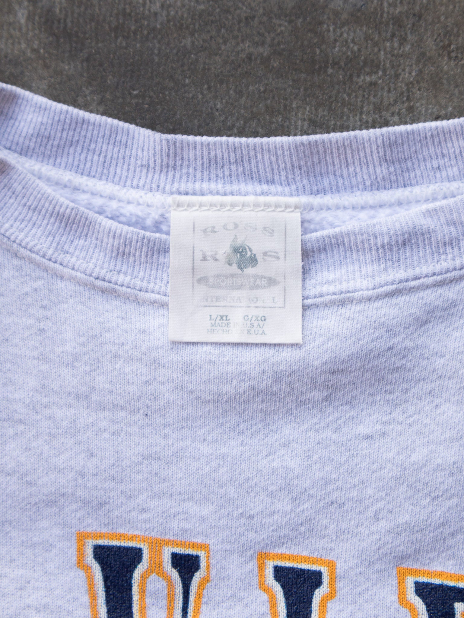 Vintage 90s Grey West Virginia Mountaineers Sweatshirt (L/XL)