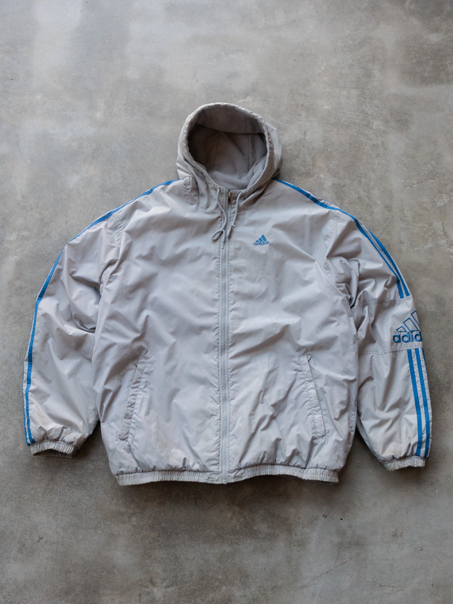 Vintage Grey Adidas Jacket (XL)
