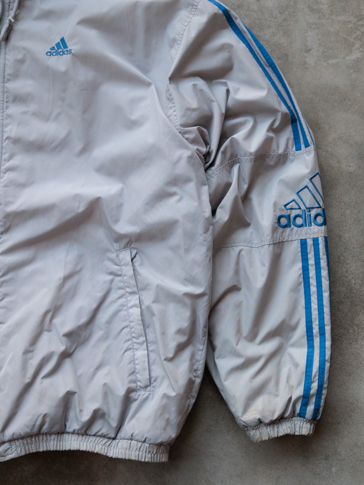 Vintage Grey Adidas Jacket (XL)