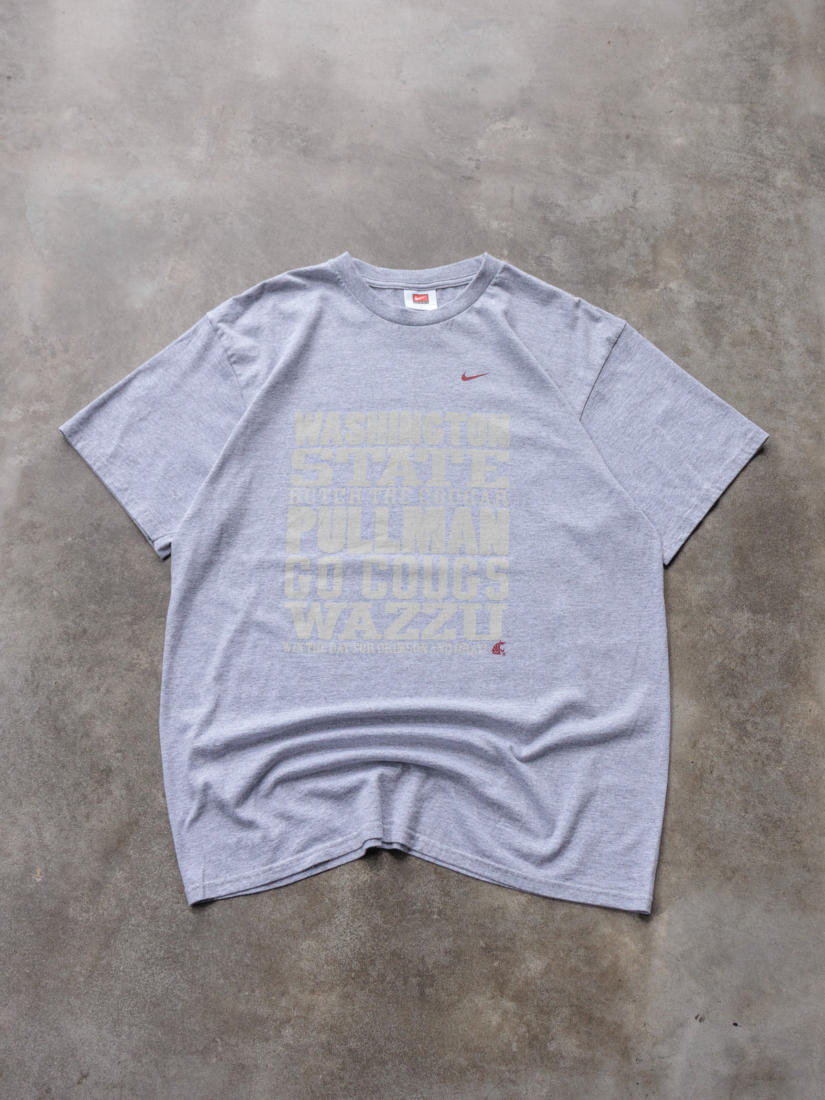 Vintage 00s Grey Nike Washington State Cougars Tee (L)