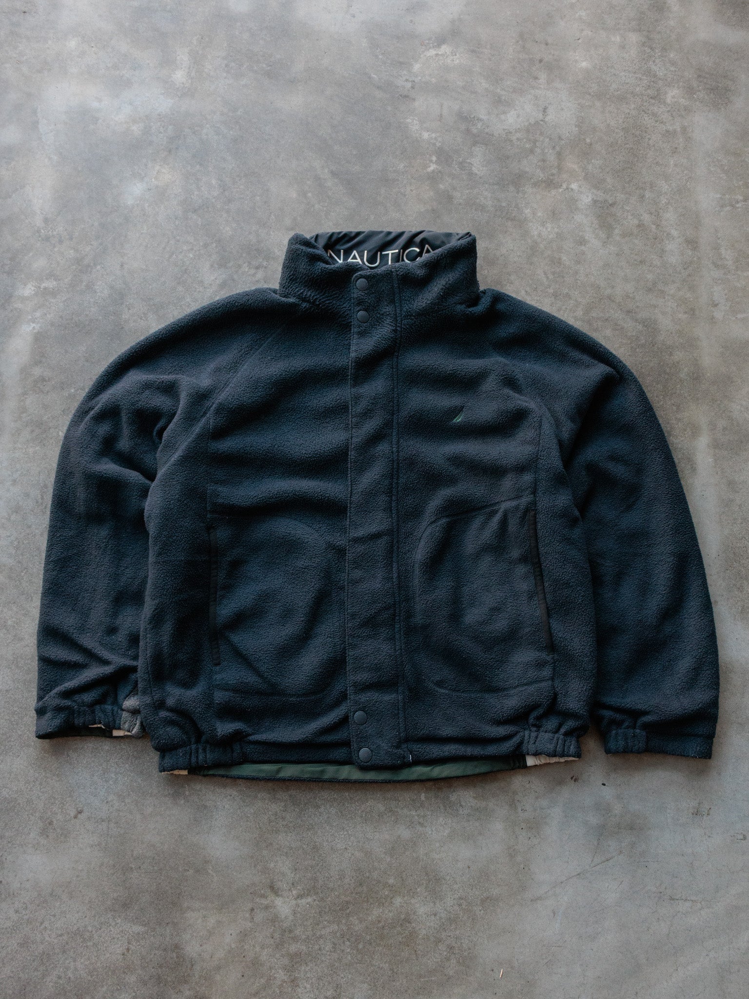 Vintage 00s Green Nautica Reversible Jacket (XL)