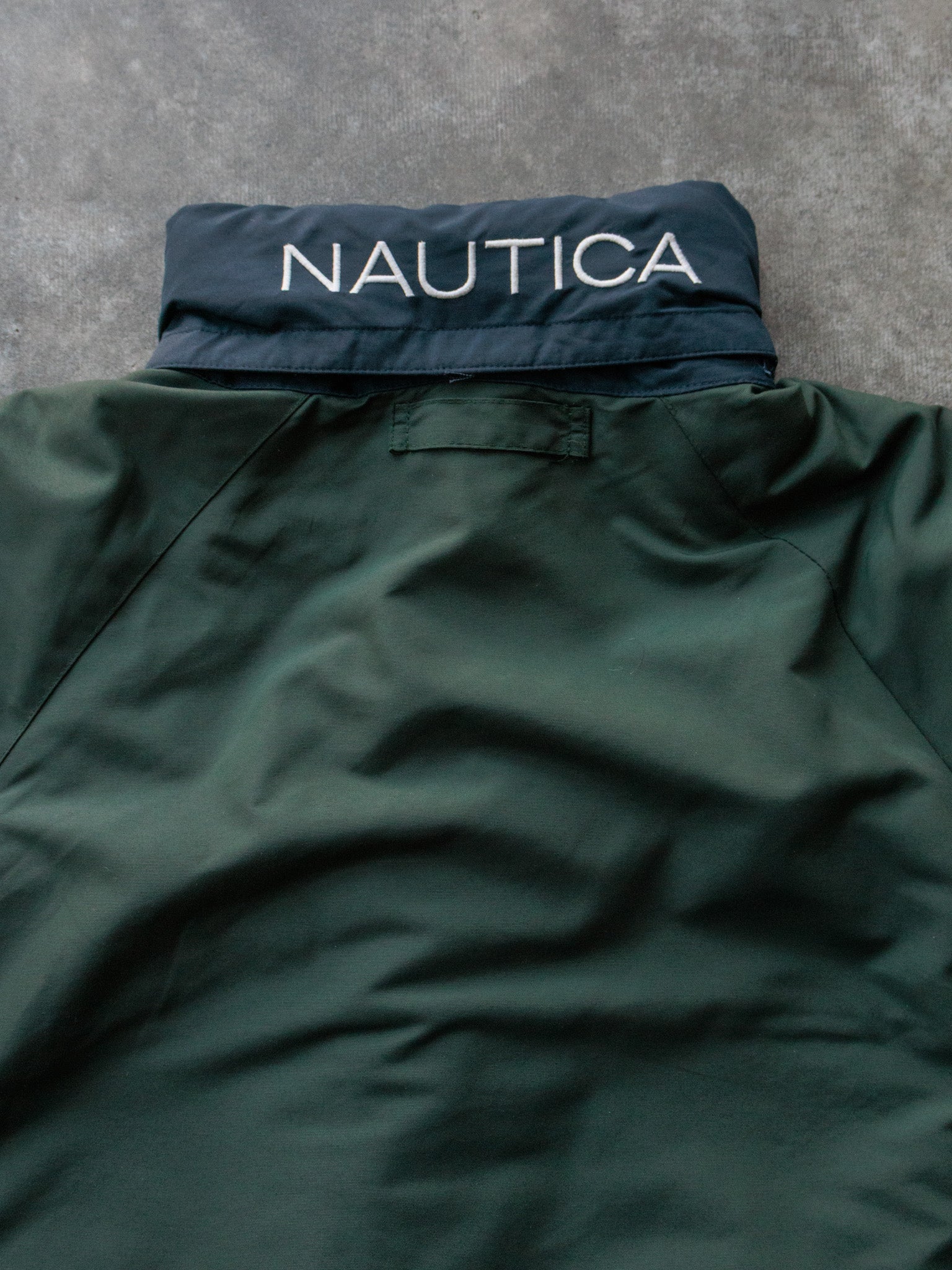 Vintage 00s Green Nautica Reversible Jacket (XL)