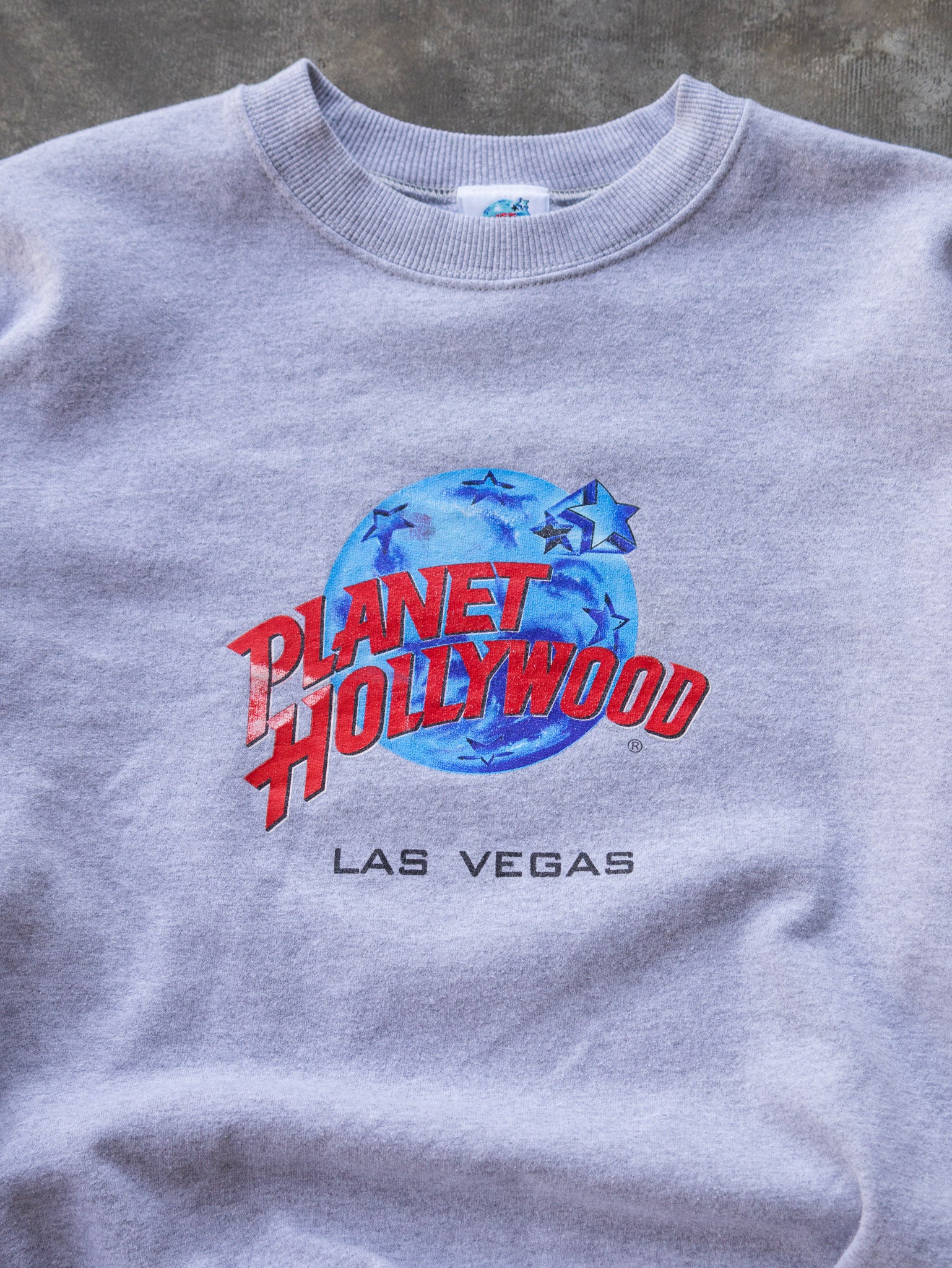 Vintage 90s Grey Planet Hollywood Las Vegas Sweatshirt (XL)