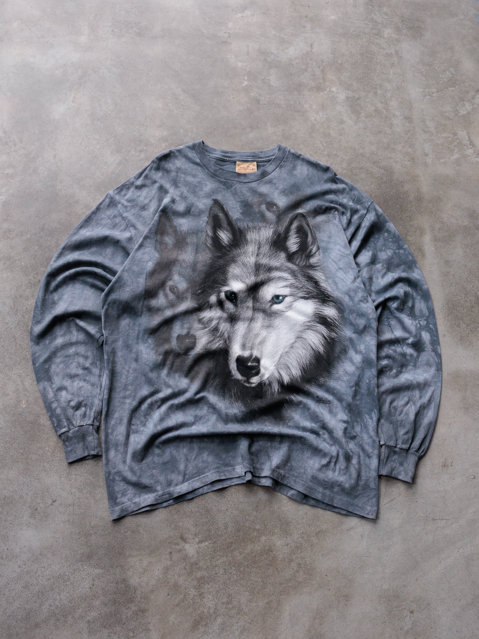Grey The Mountain Wolf Long Sleeve Tee (XL)