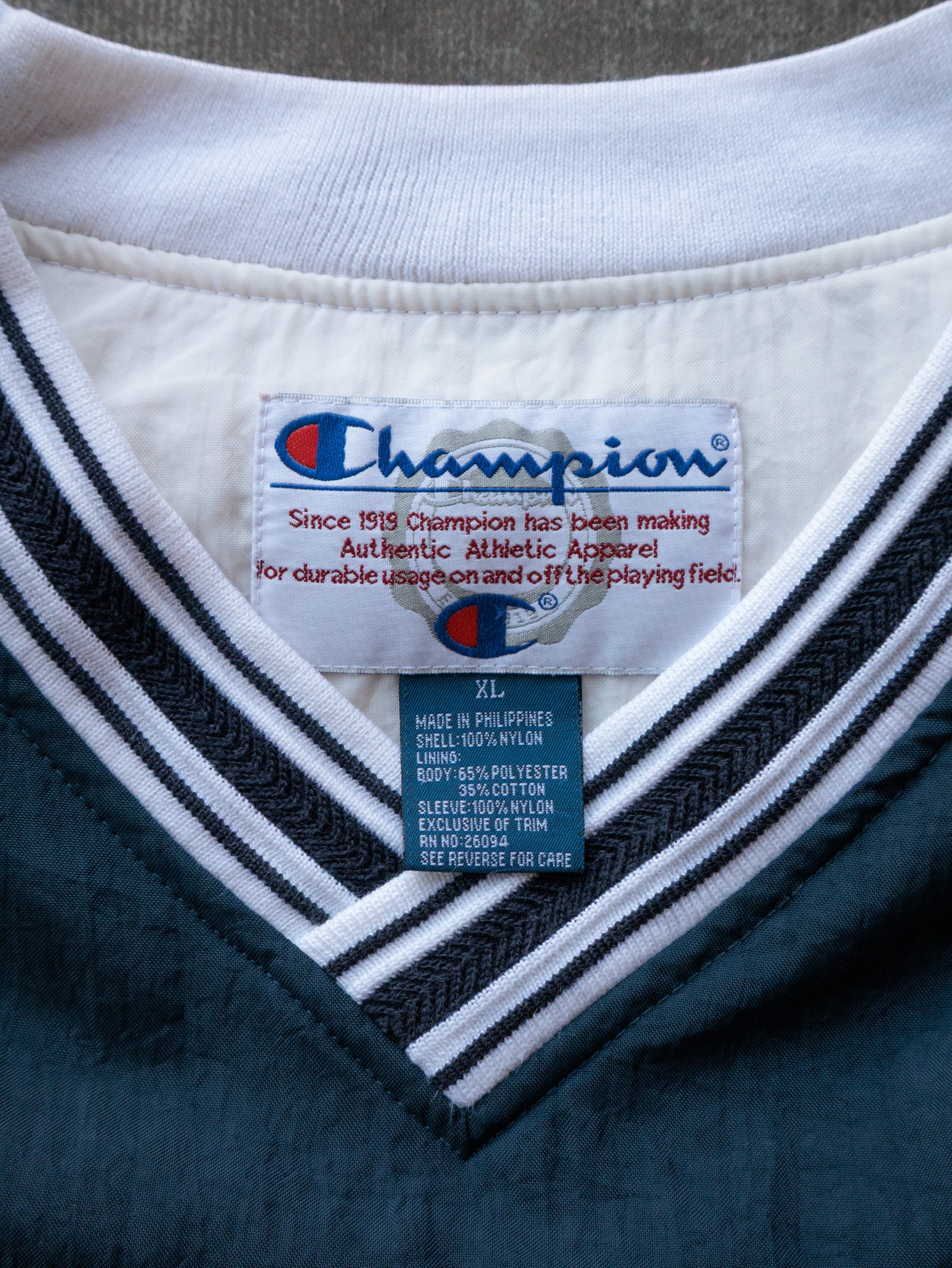 Vintage 90s Navy Champion Pullover Jacket (XL)