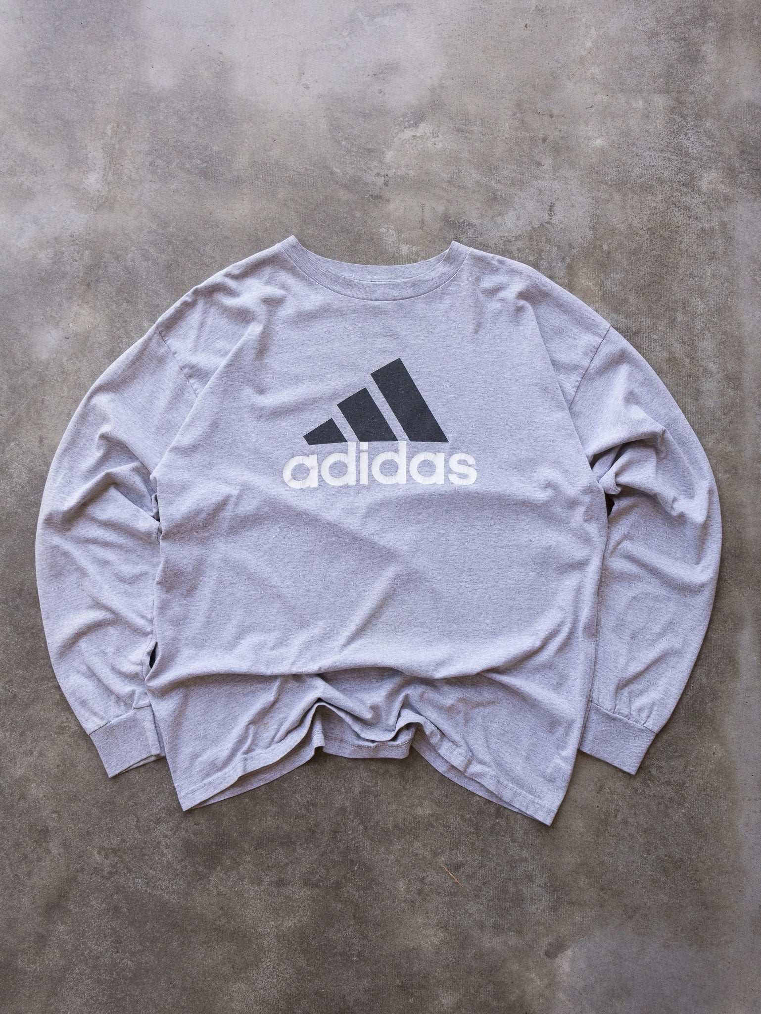 Vintage 90s Adidas Logo Long Sleeve (L)