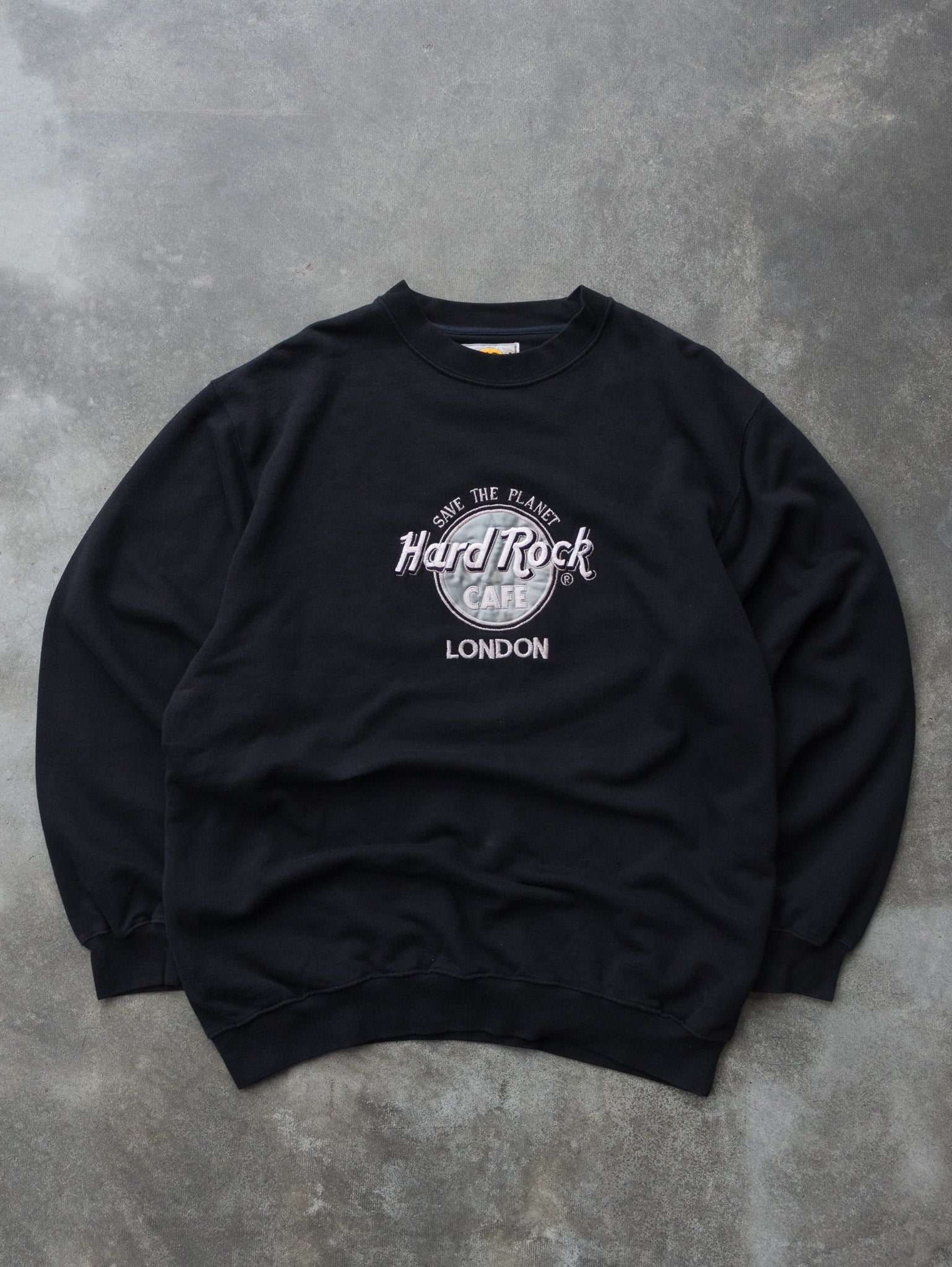 Vintage Black Hard Rock Cafe London Sweatshirt (XL)