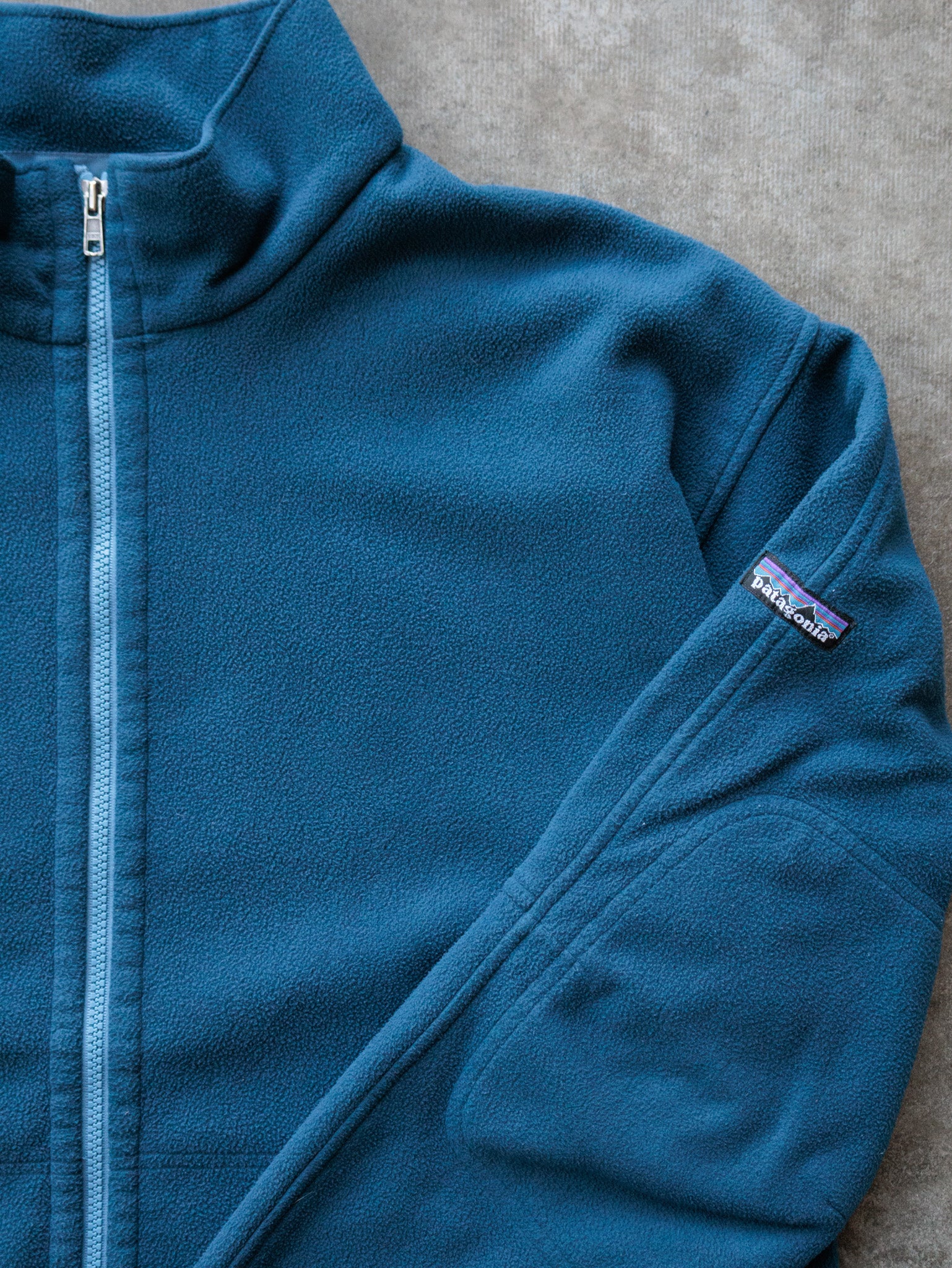 Vintage Blue Patagonia Full Zip Fleece Jacket (XL)