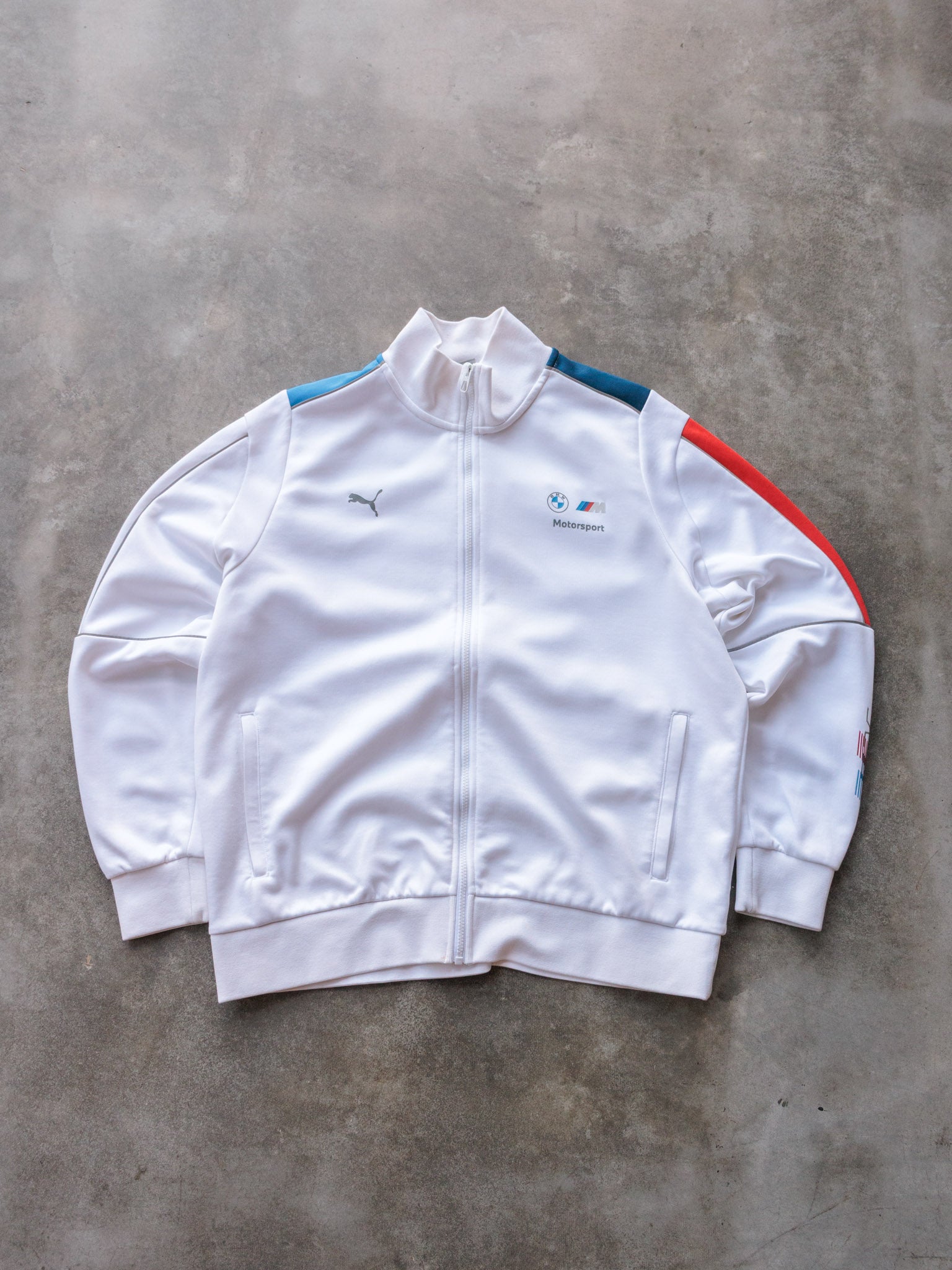 Vintage White Puma BMW M Motorsport Track Jacket (XL)