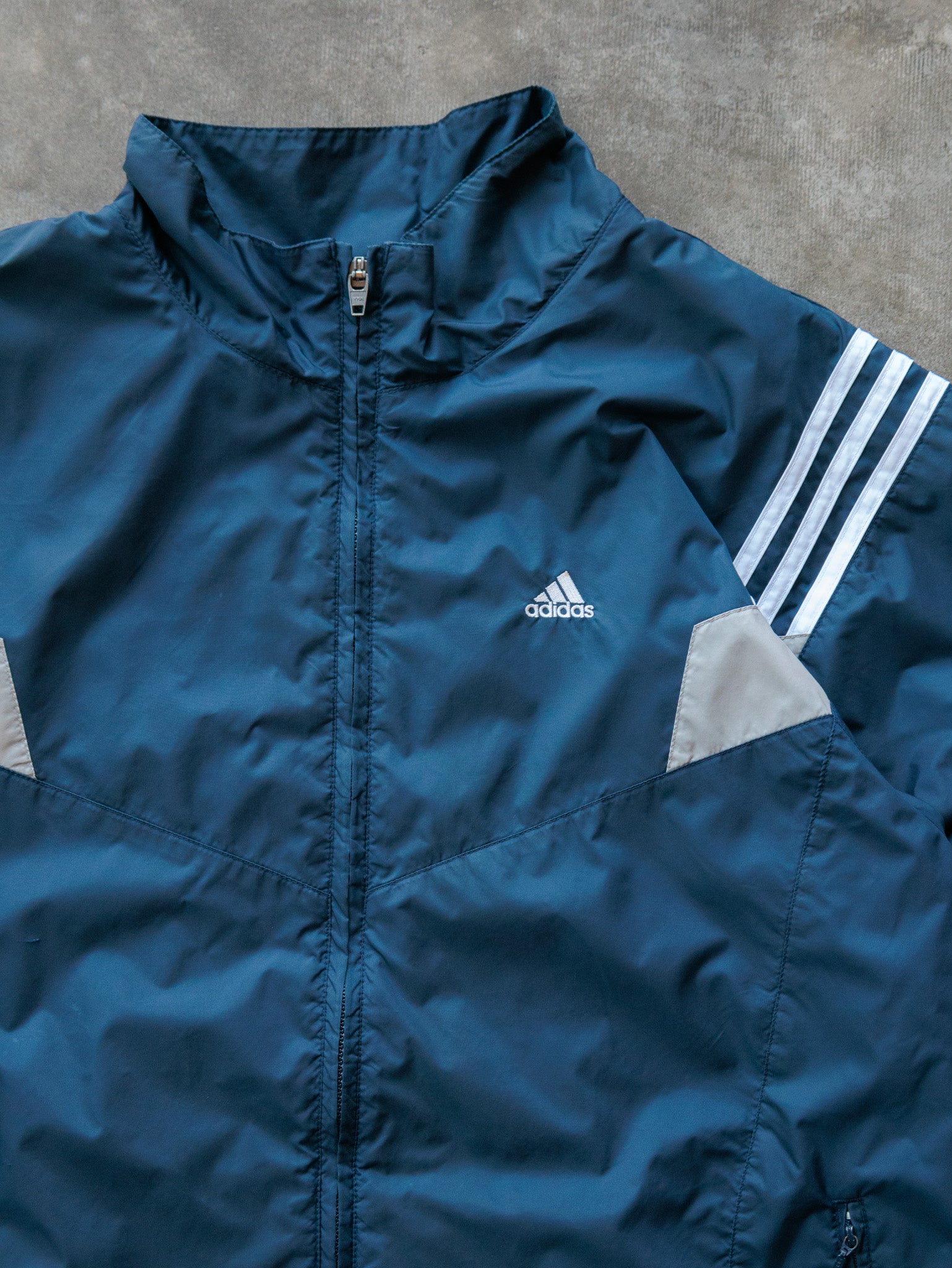 Vintage 00s Navy Adidas Track Jacket (XL)