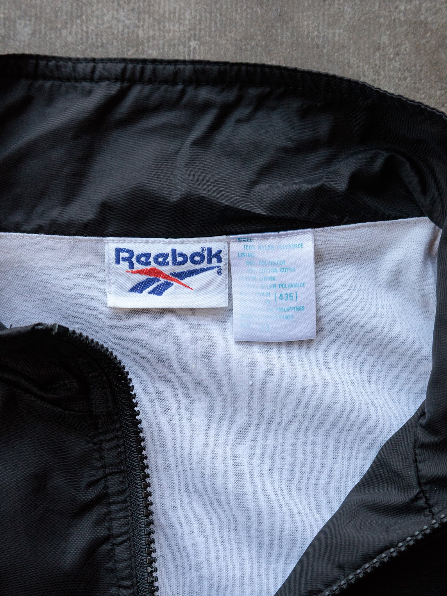 Vintage 90s Black & White Reebok Jacket (L)