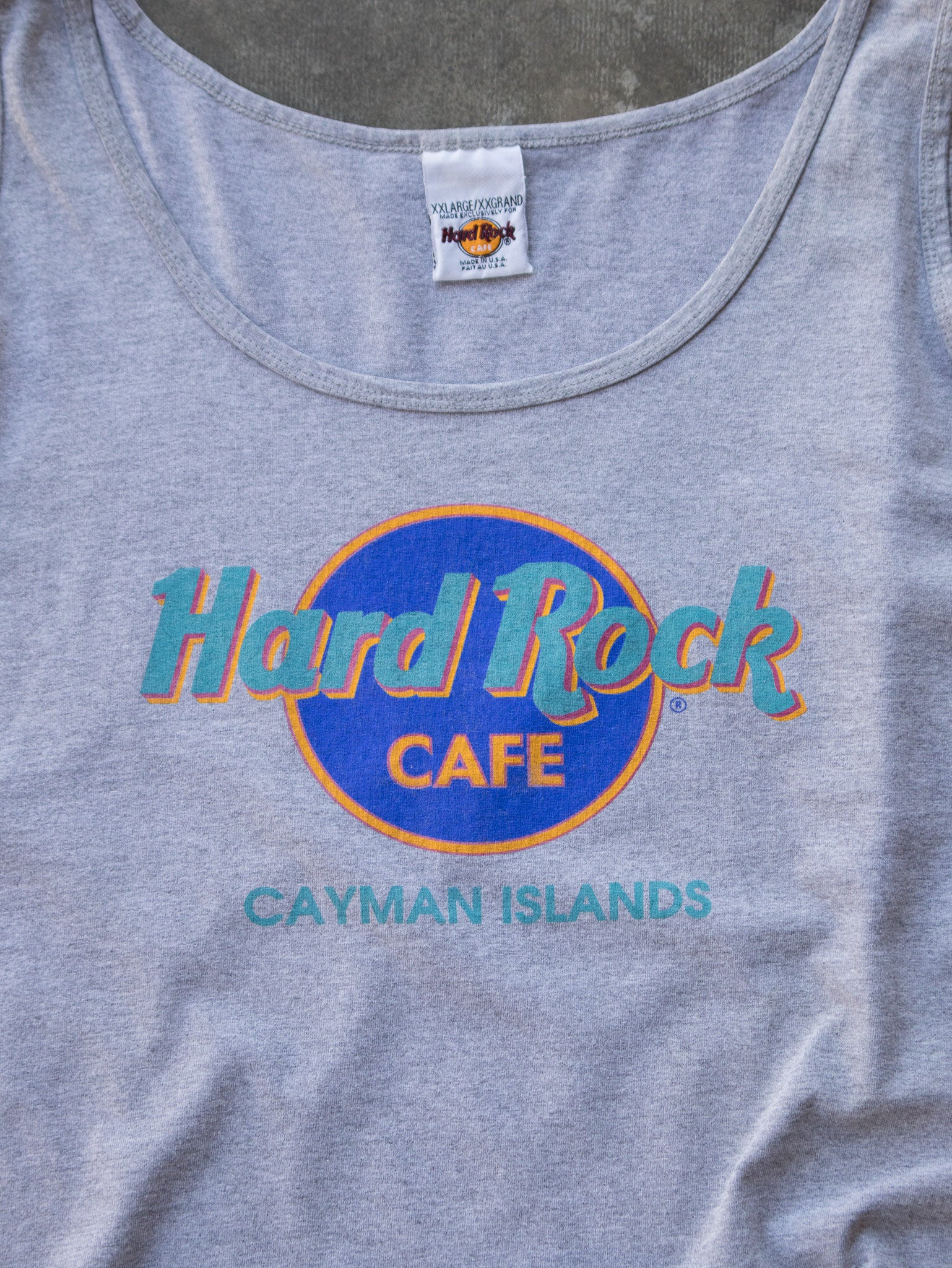 Vintage 90s Hard Rock Cafe Cayman Islands Tank (2XL)