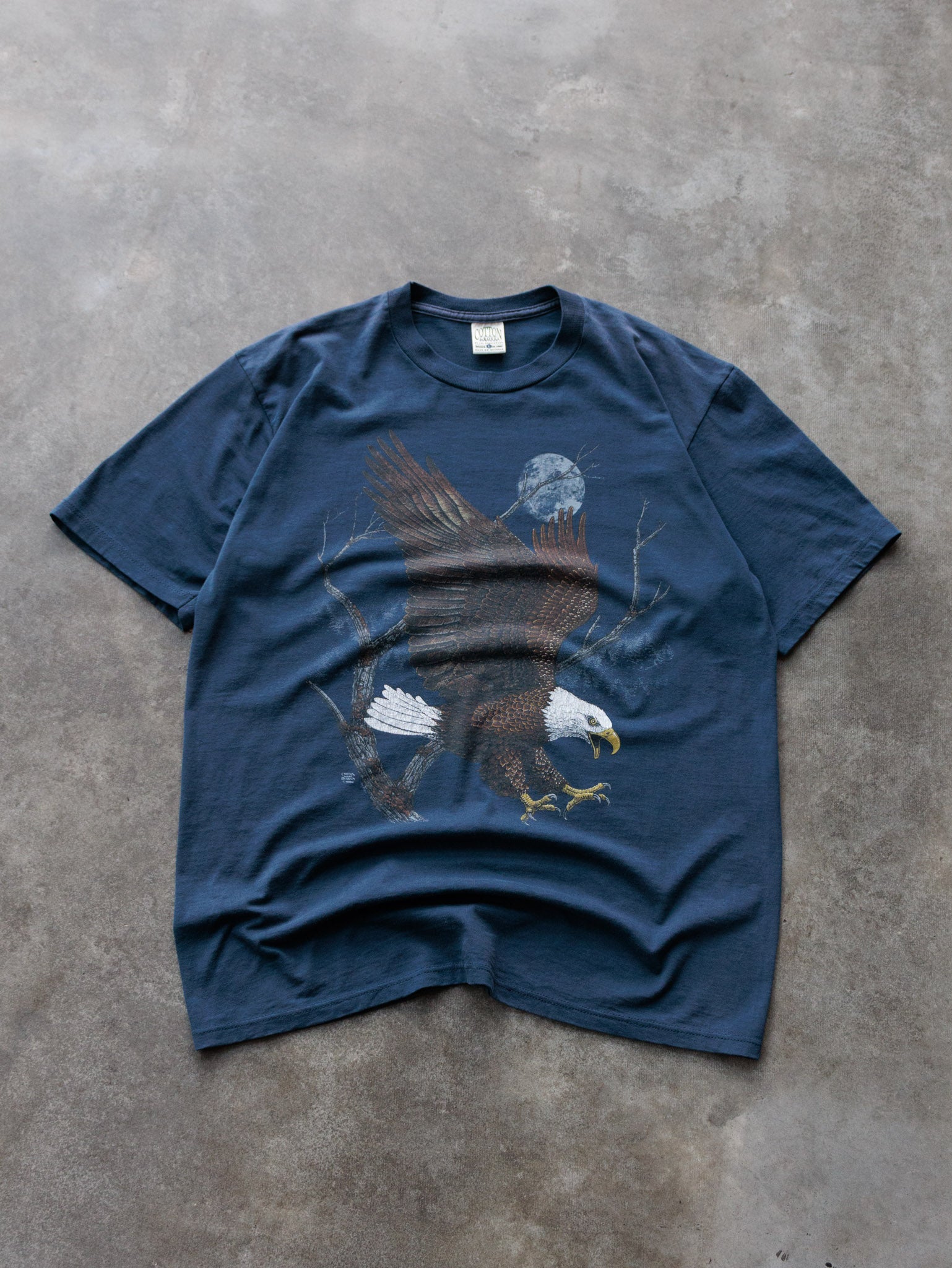 Vintage 1993 Navy Bald Eagle Tee (L)
