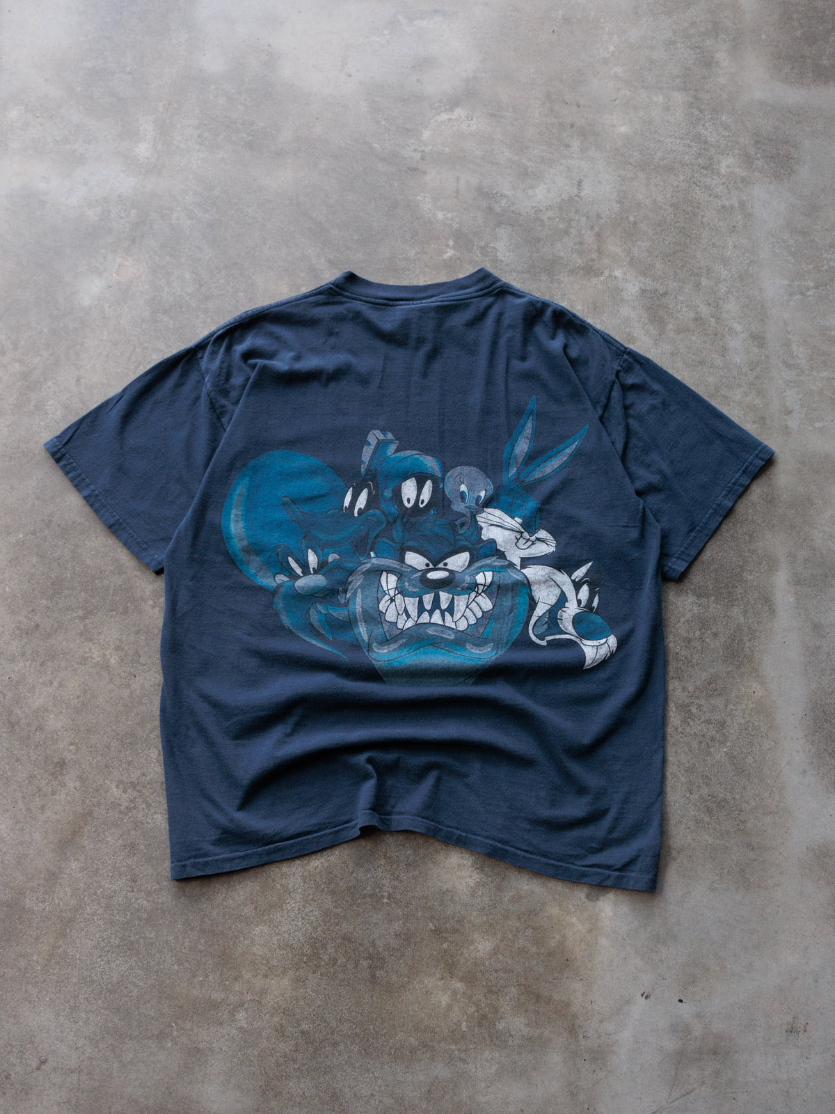 Vintage 90s Navy Looney Tunes Character Tee (XL)
