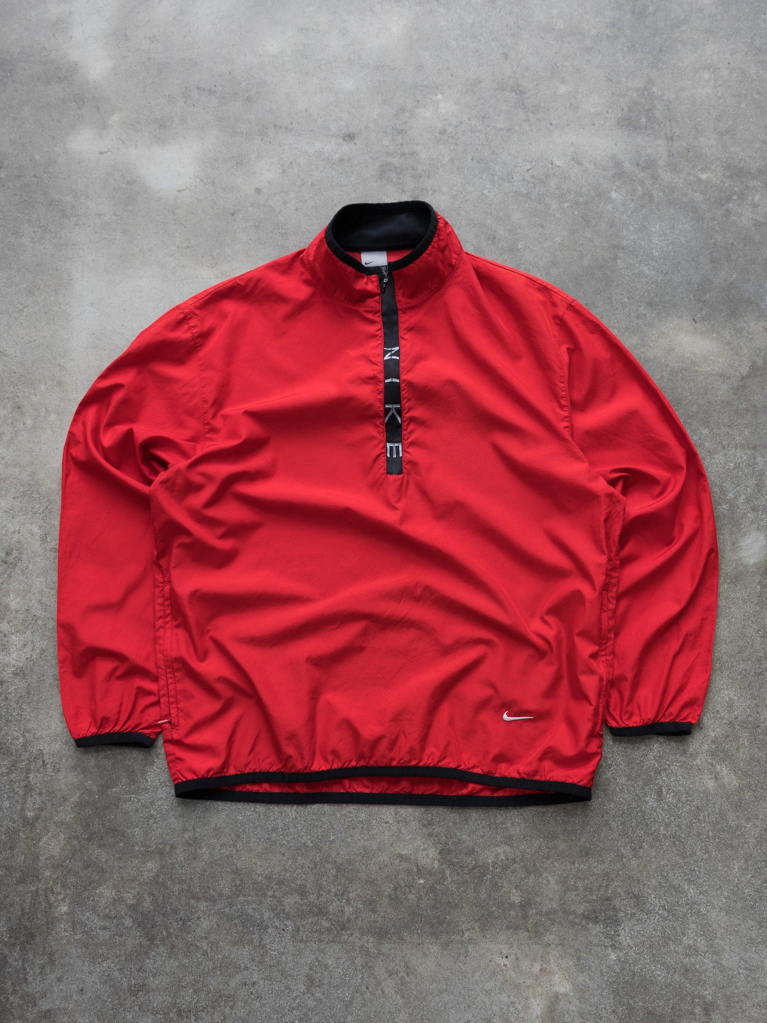 Vintage Red Nike Quarter Zip Jacket (M)