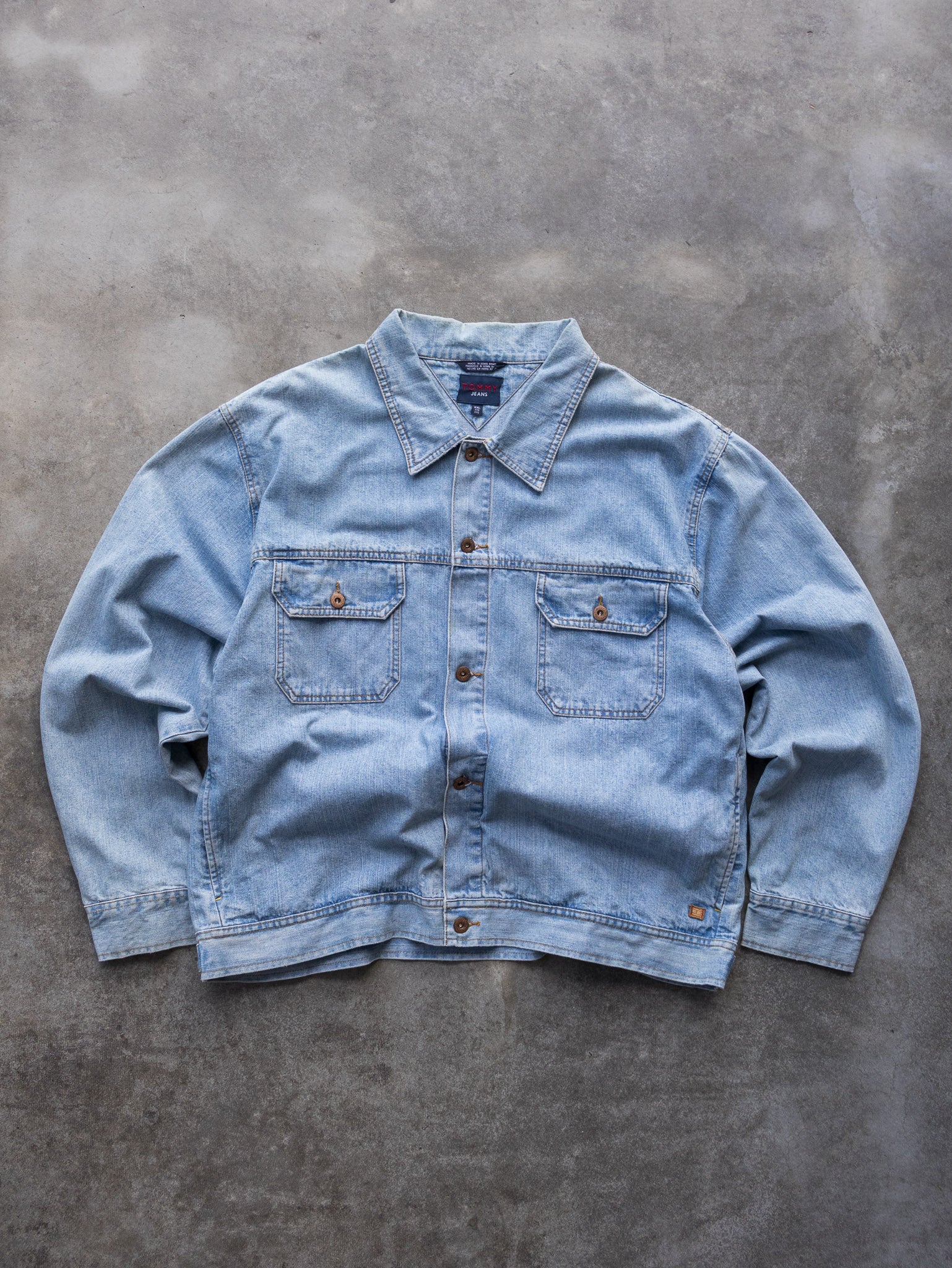 Vintage 90s Tommy Jeans Denim Jacket (2XL)