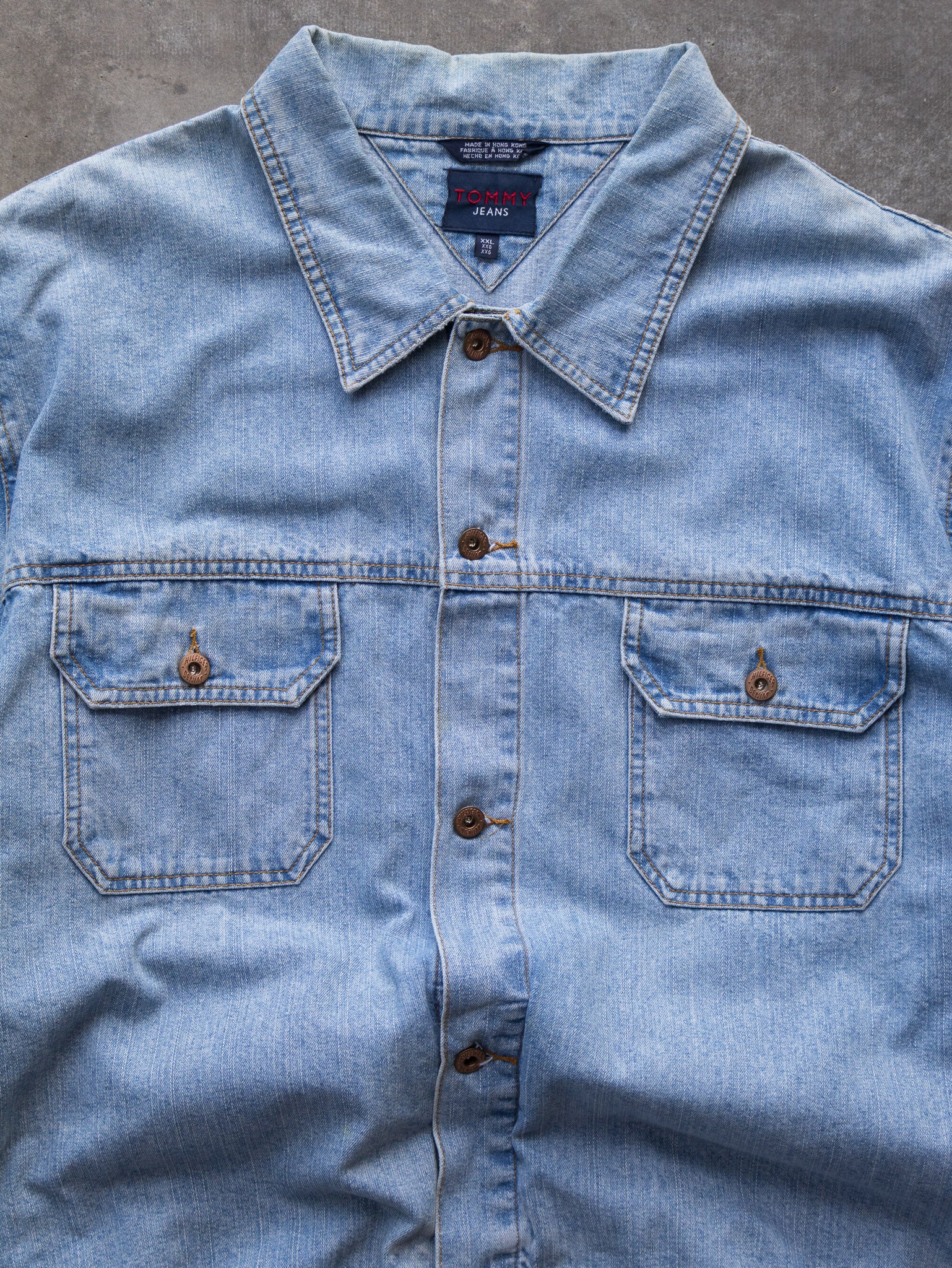 Vintage 90s Tommy Jeans Denim Jacket (2XL)