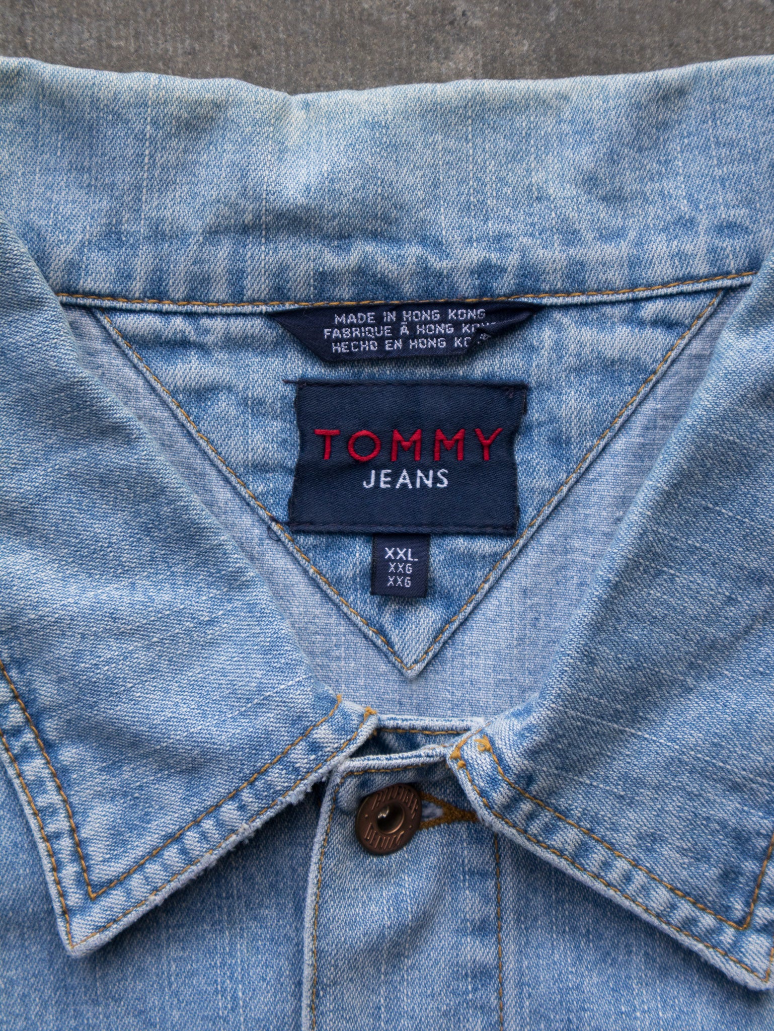 Vintage 90s Tommy Jeans Denim Jacket (2XL)