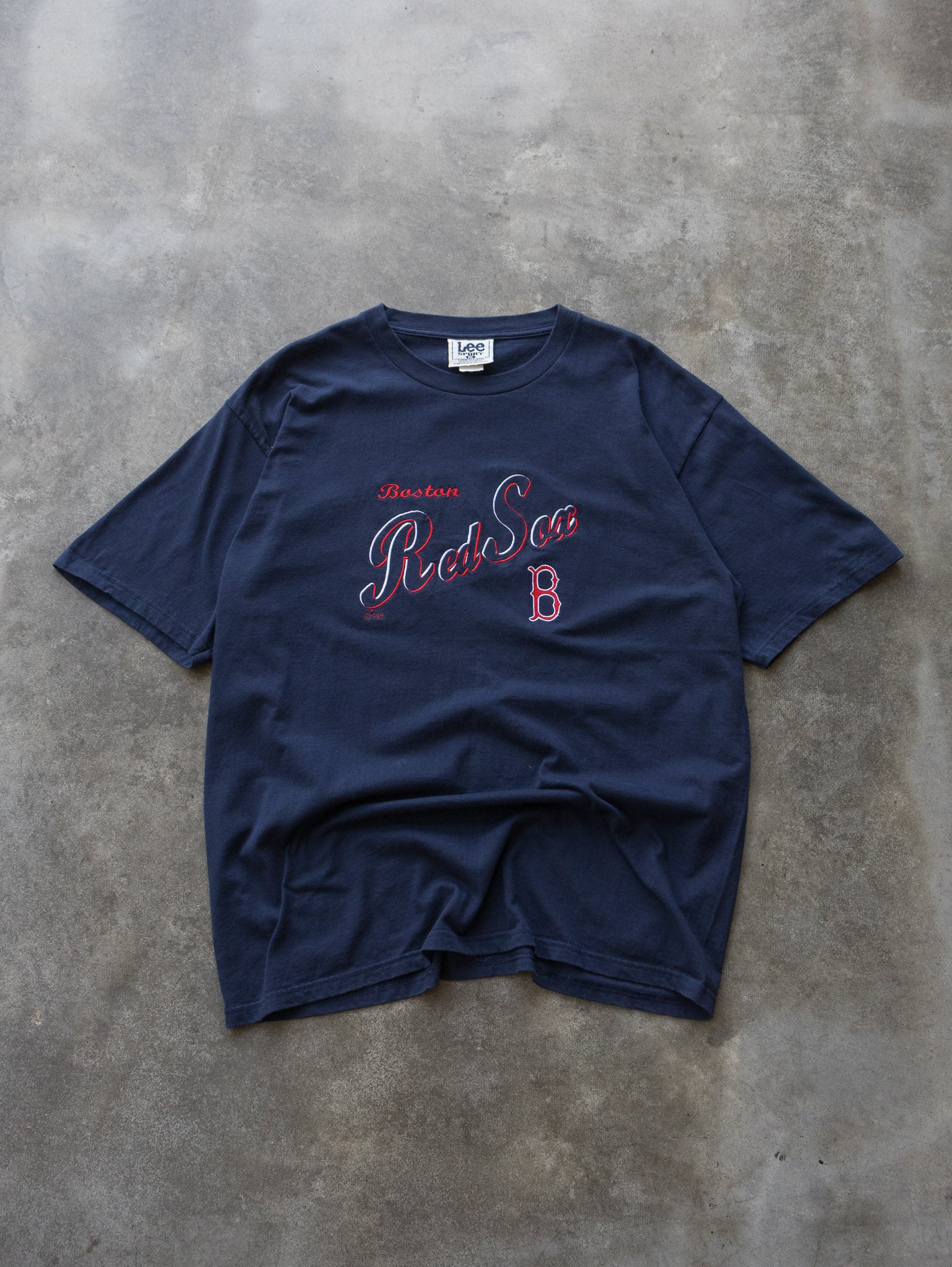 Vintage 90s Navy Lee Sport Boston Red Sox MLB Tee (XL)