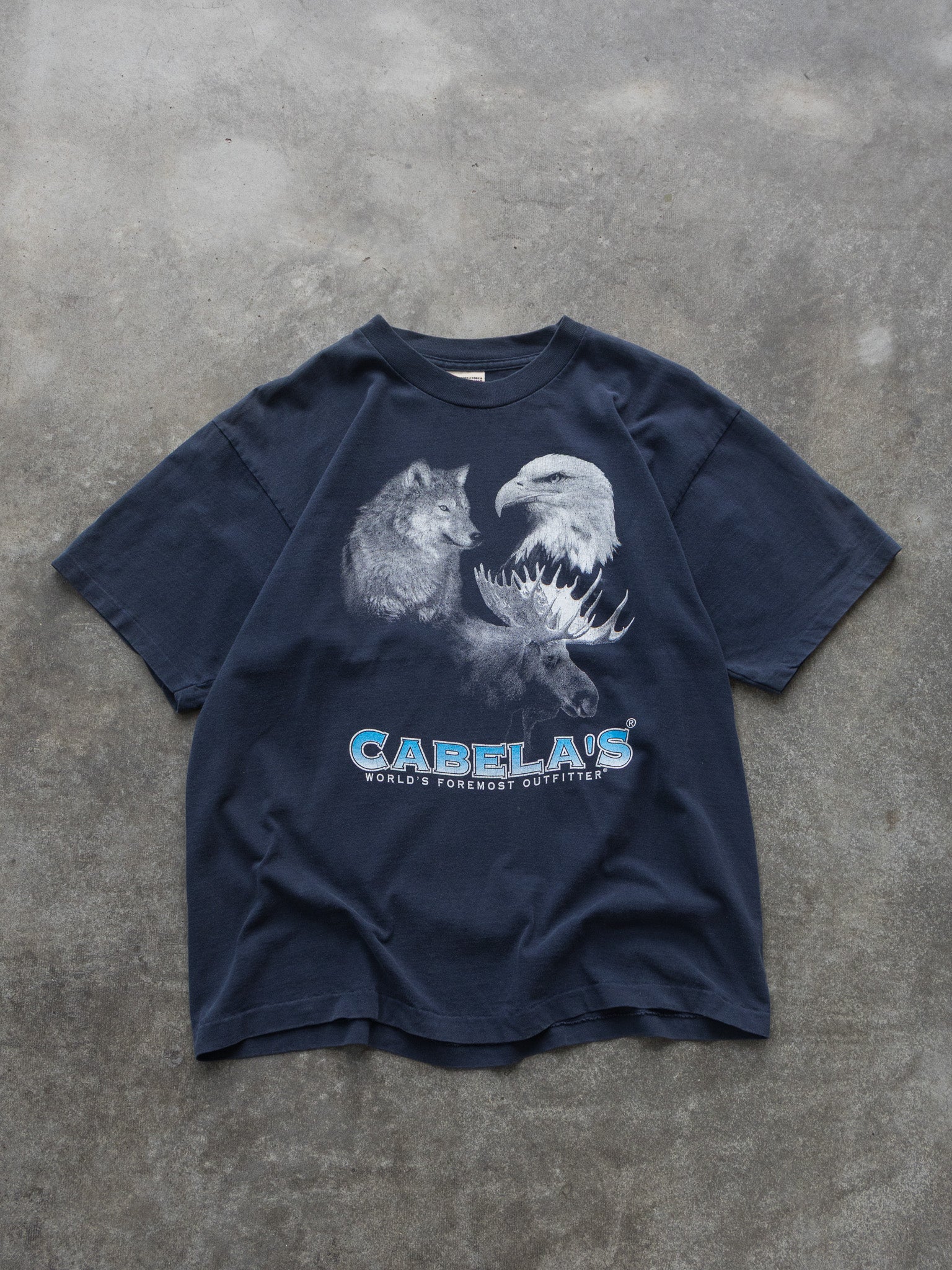 Vintage '90s Navy Cabela’s Wildlife Tee (L)