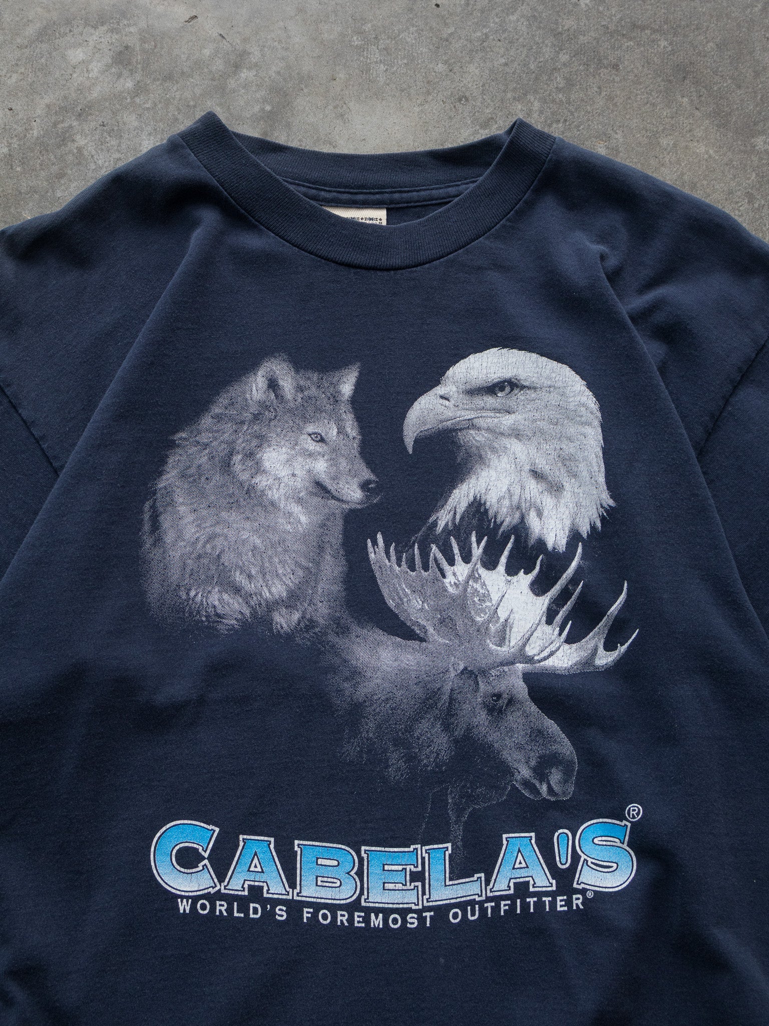 Vintage '90s Navy Cabela’s Wildlife Tee (L)