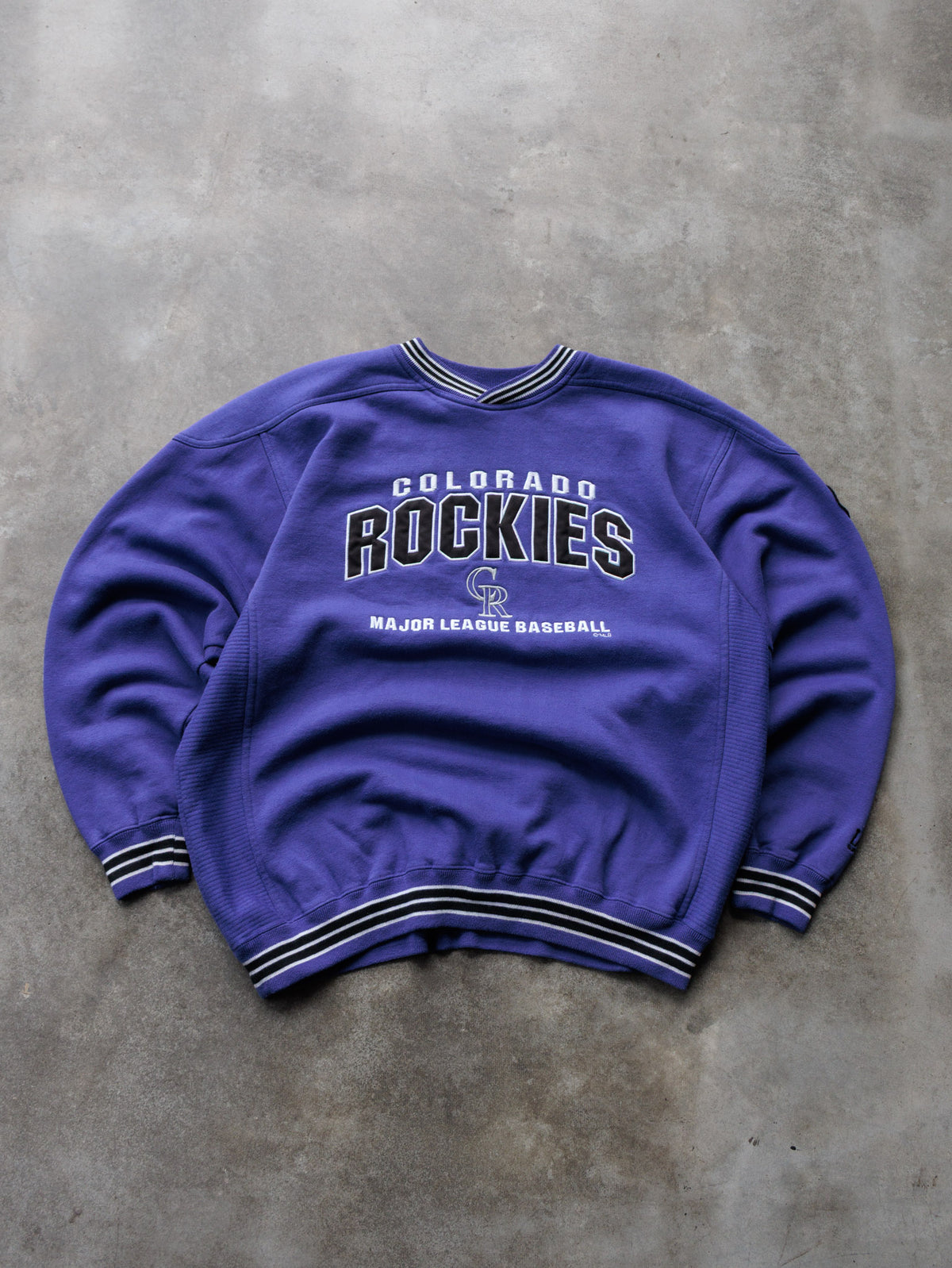 Vintage 90s Purple Lee Sport Colorado Rockies Sweatshirt (-)