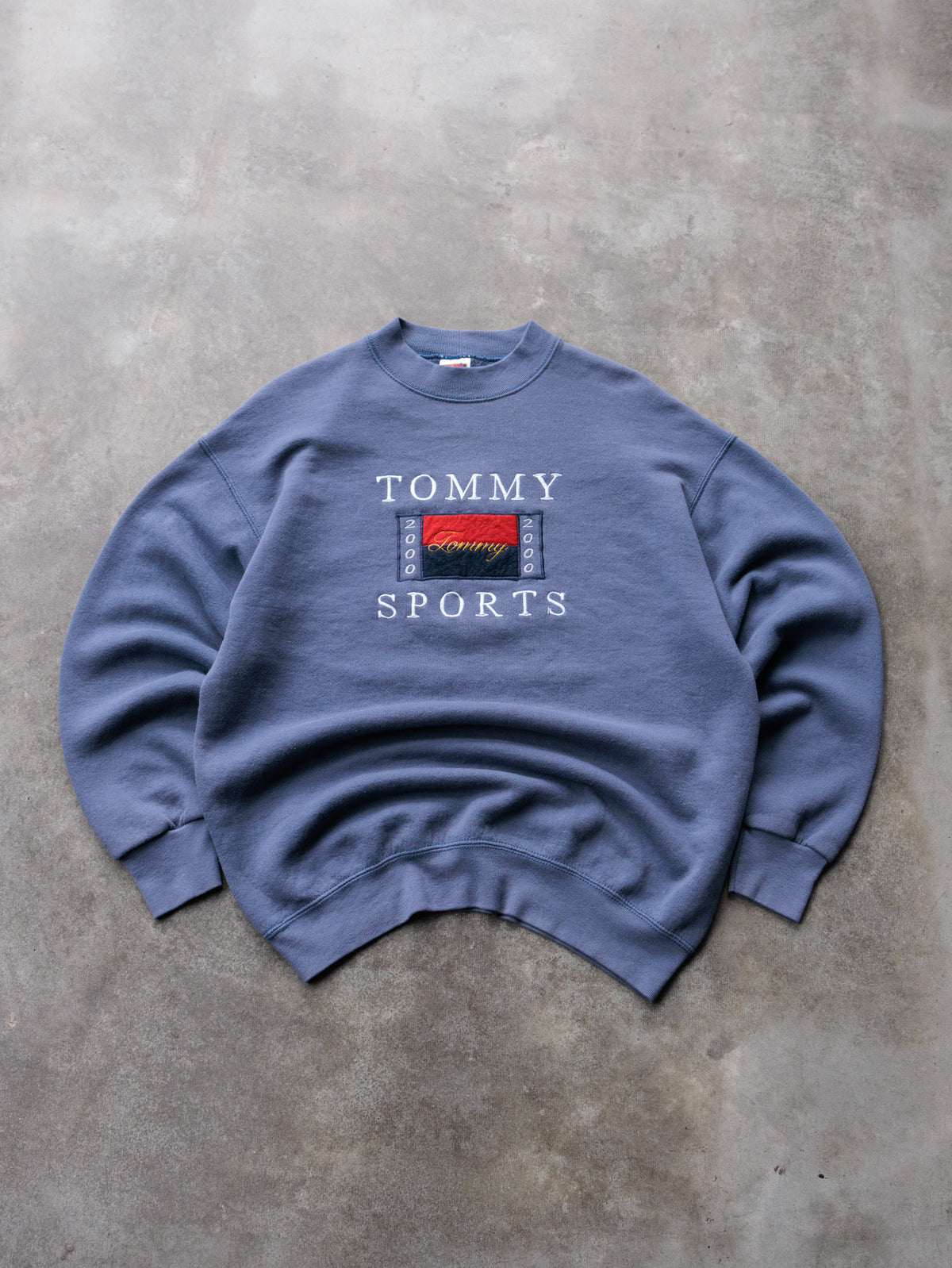 Vintage 00s Blue Tommy Sports Sweatshirt (L)