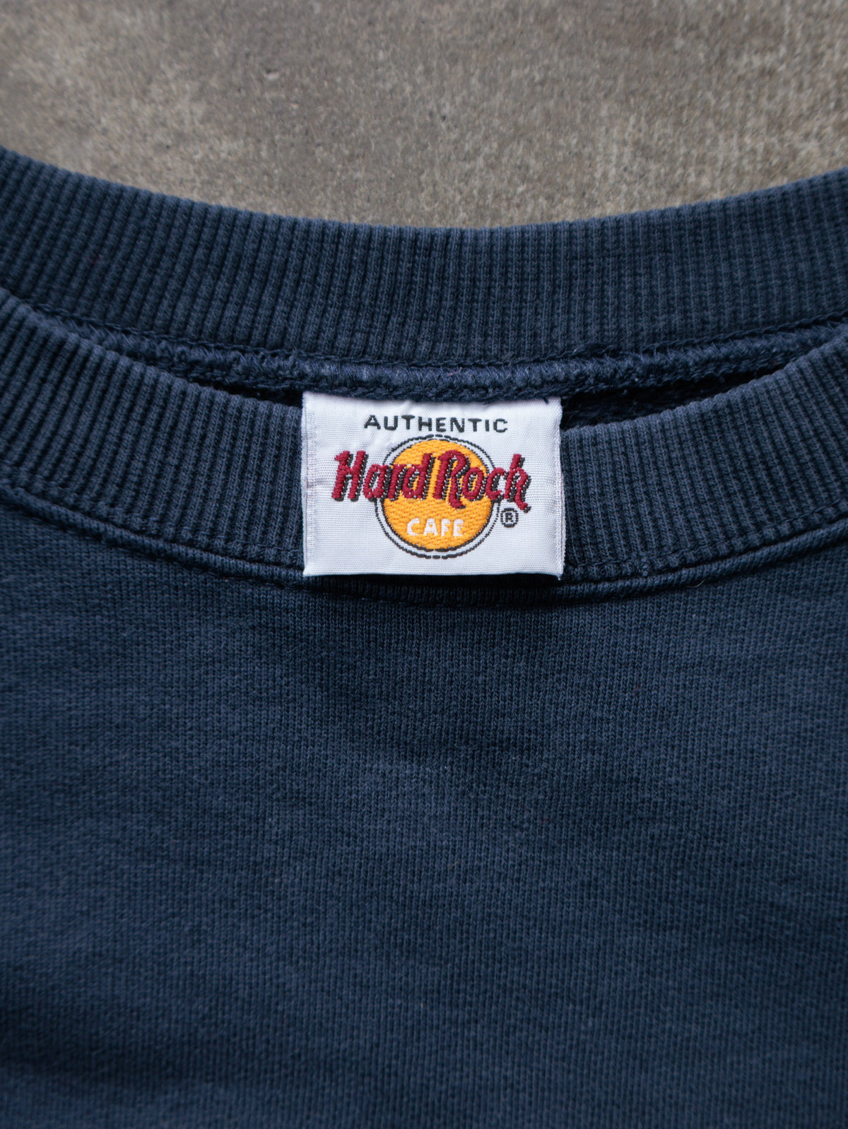 Vintage Navy Hard Rock Cafe Hollywood Sweatshirt (L)