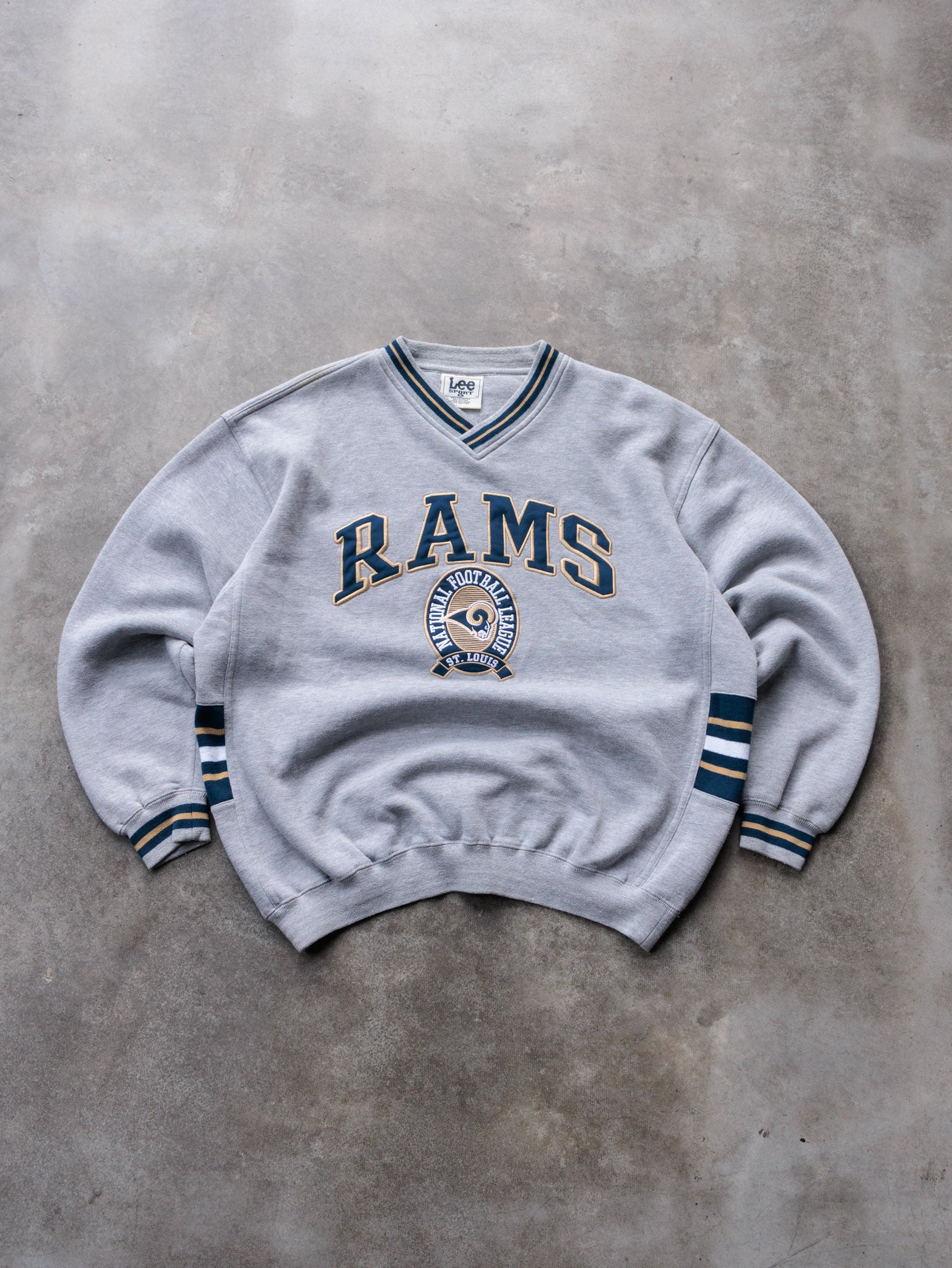 Vintage 90s Grey Lee Sport St. Louis Rams Sweatshirt (-)