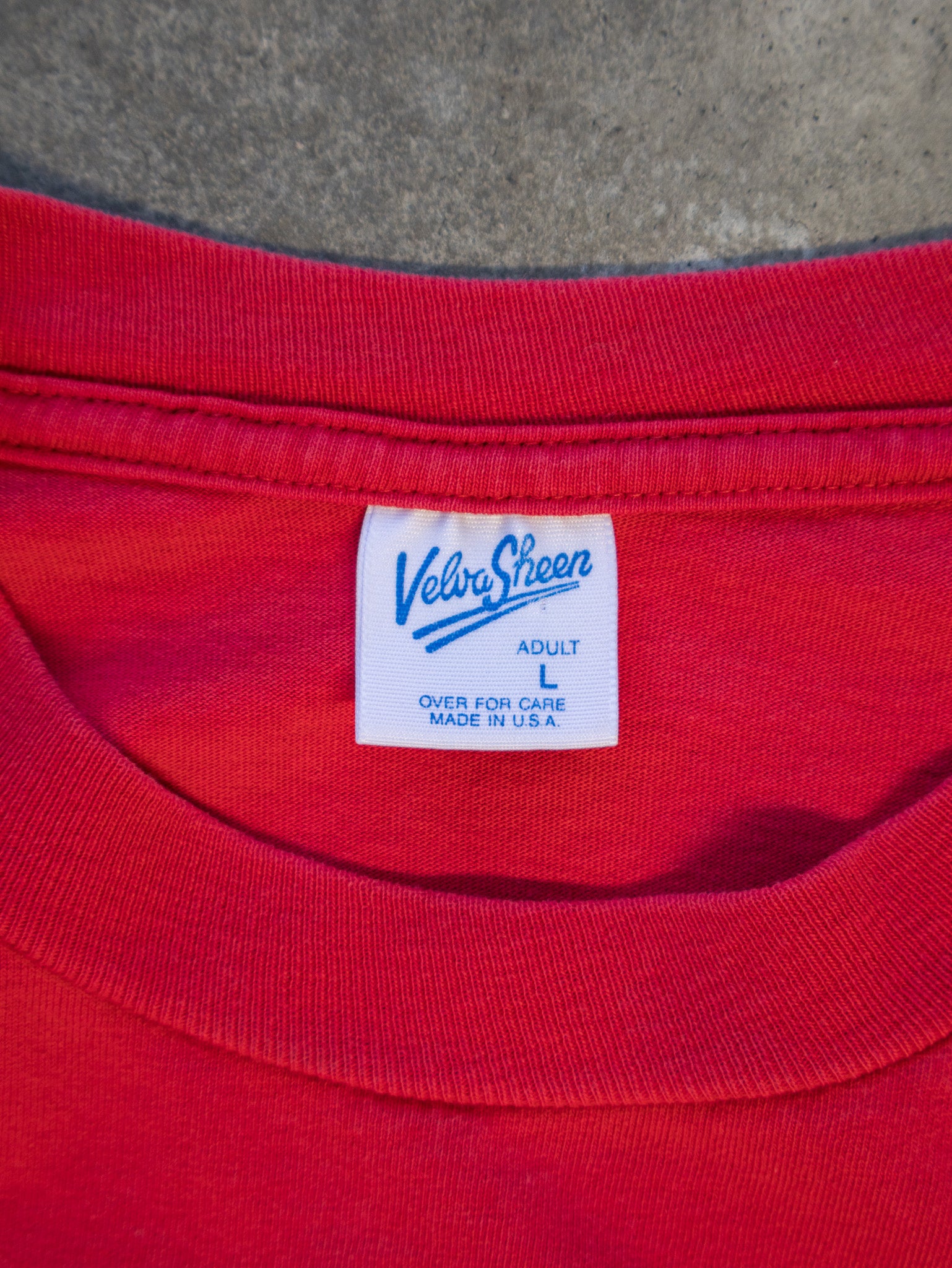 Vintage 90s Red Mickey & Minnie Tee (L)