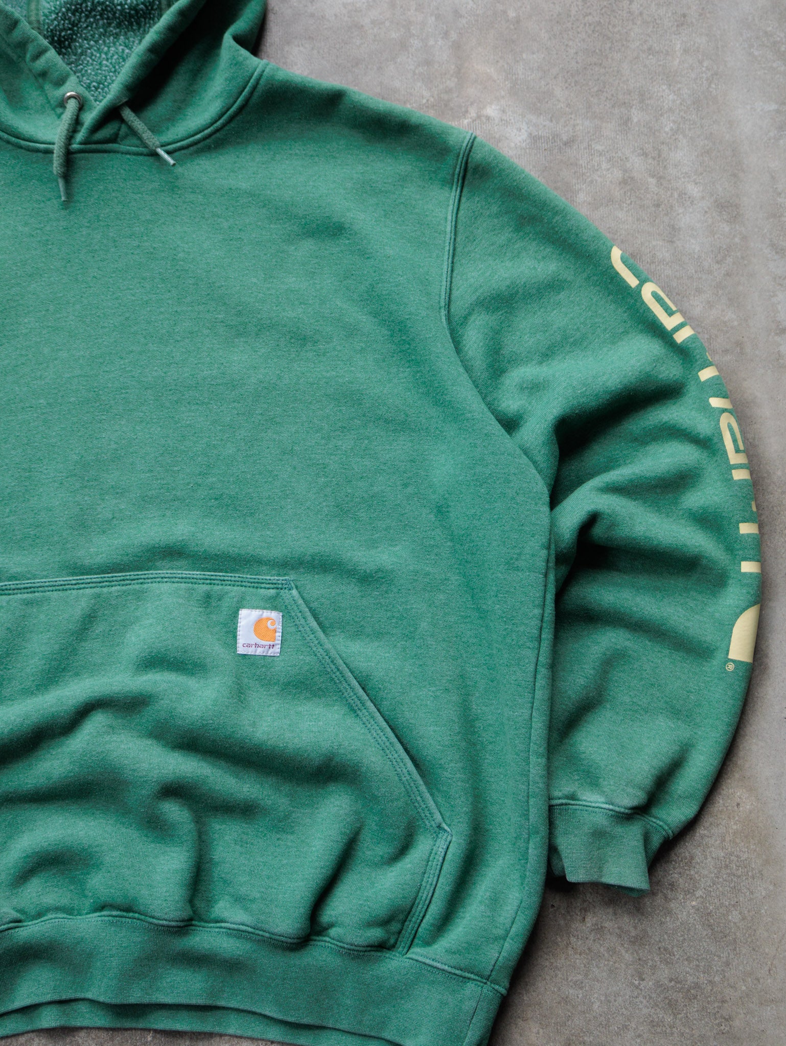 Vintage Green Carhartt Hoodie (L)